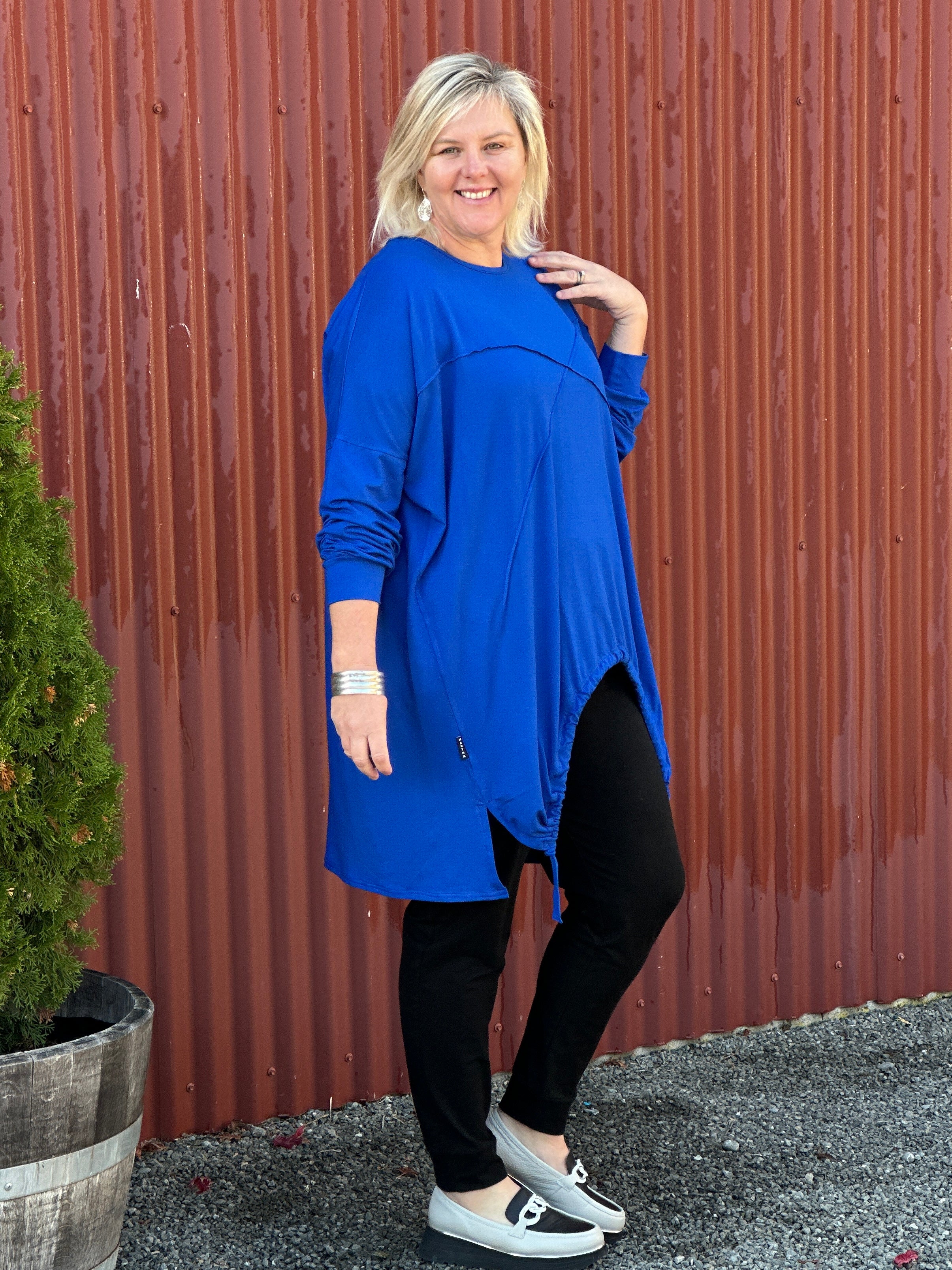 Kingston Tee -Long Sleeve Blue