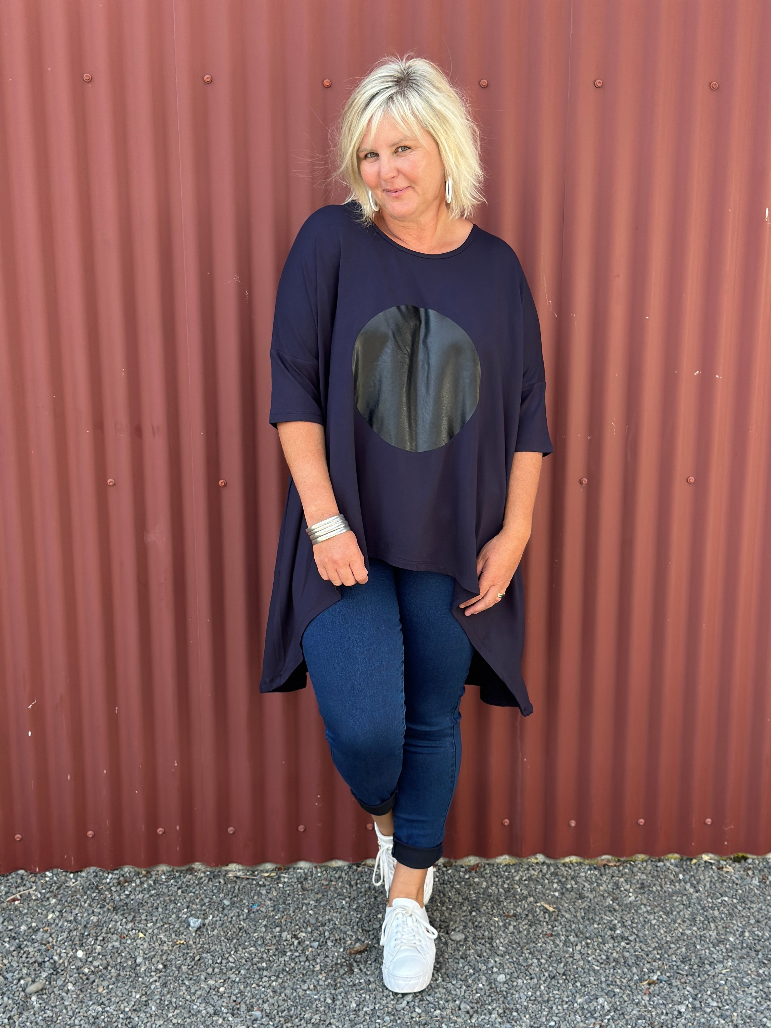 Flow top -Navy