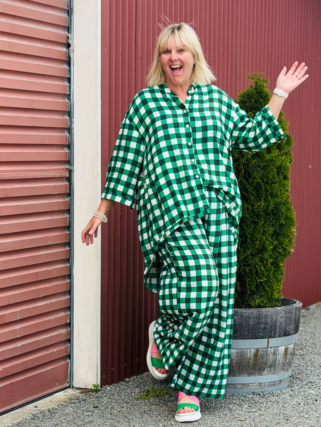 Venice Shirt - Green Check