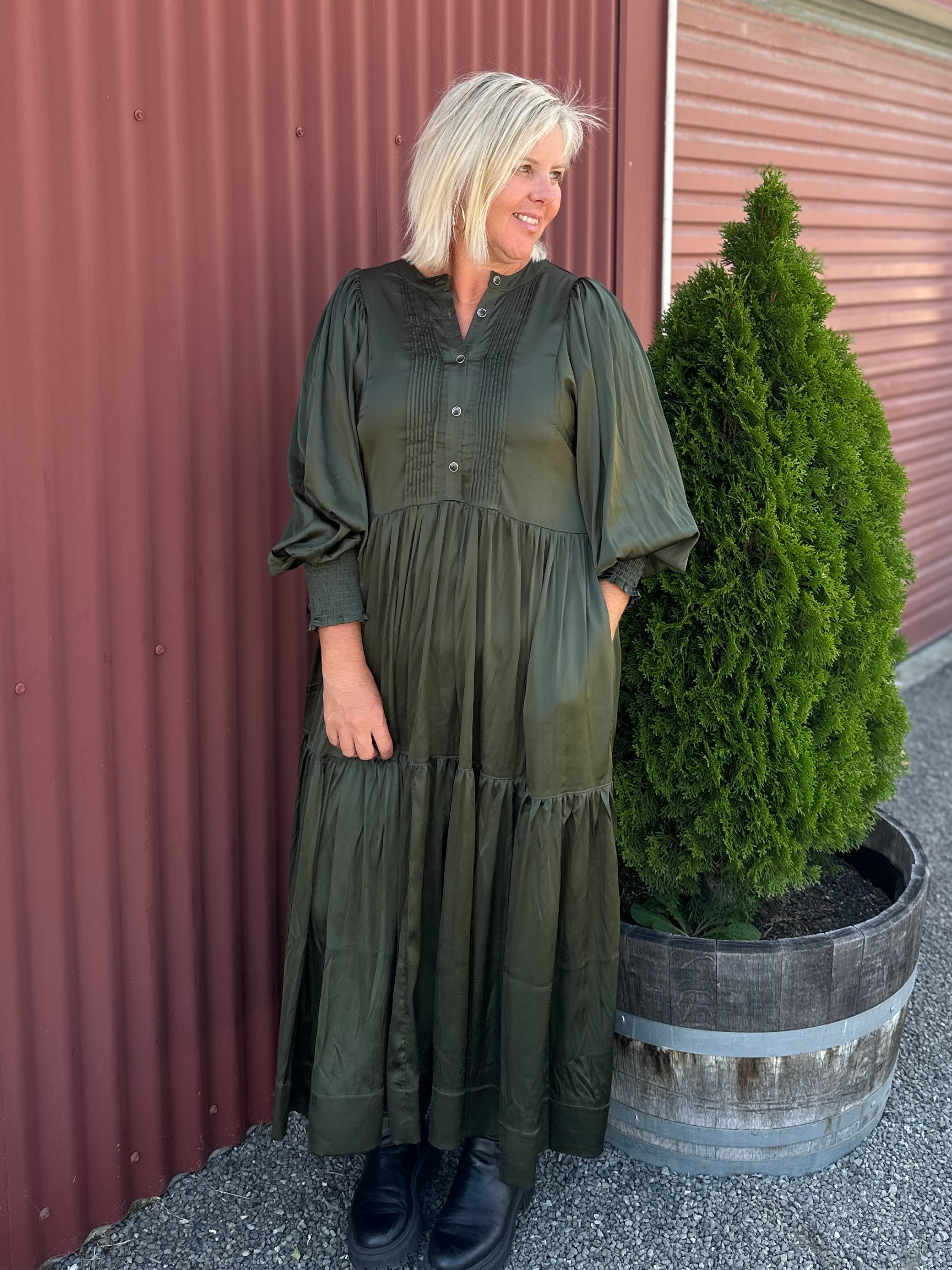 Skye Dress -Olive