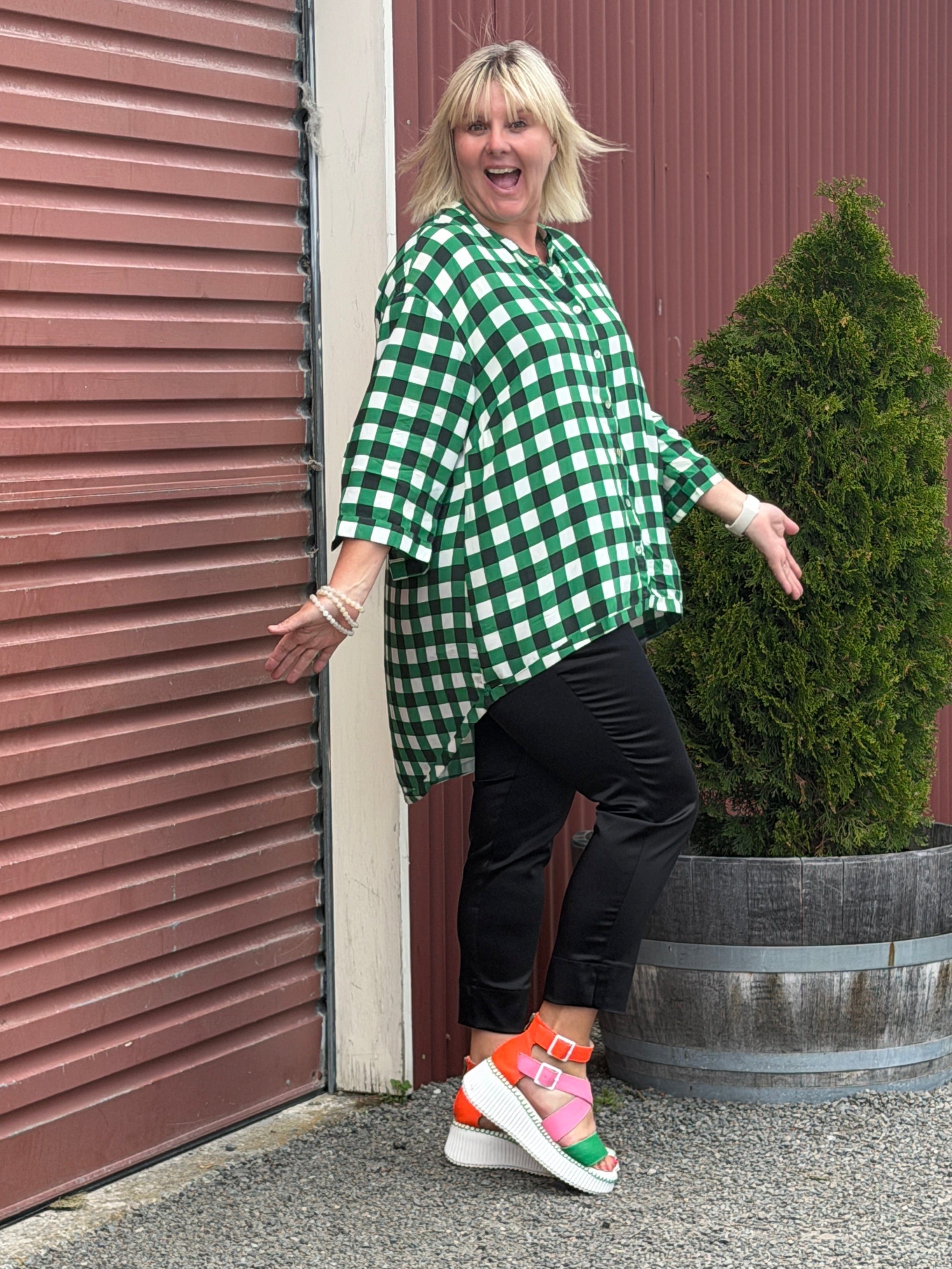 Venice Shirt - Green Check