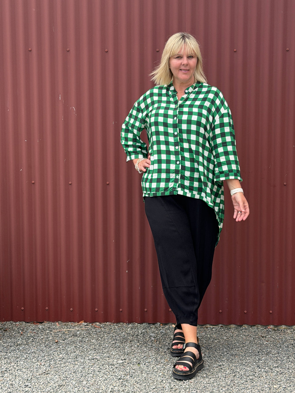 Venice Shirt - Green Check