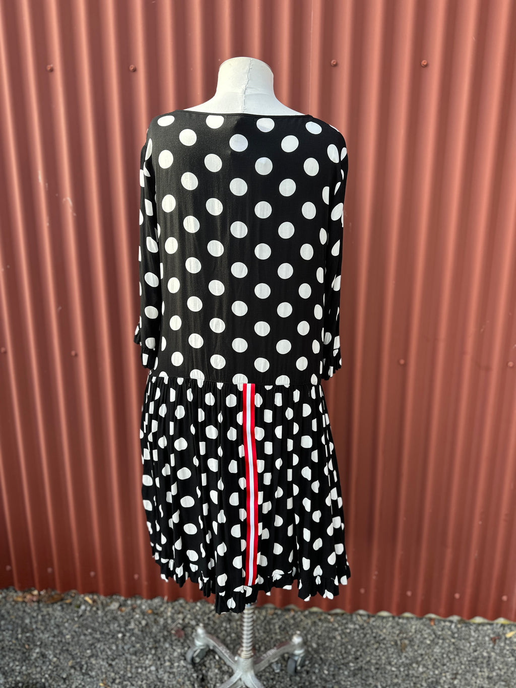 Jellicoe - Black & Whit Spot Dress Size XL (18)