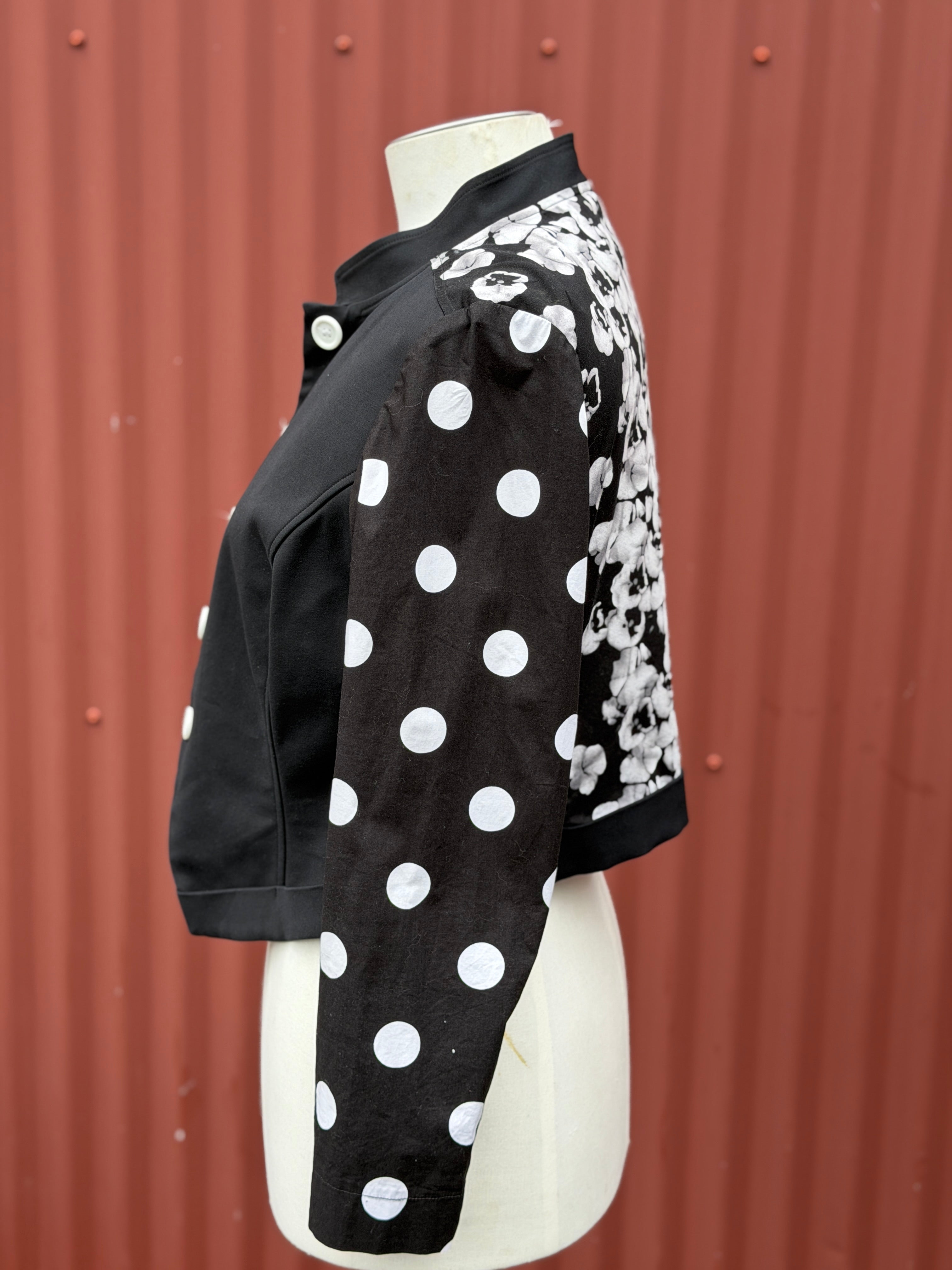 Obi Black and White Jacket -Size 14