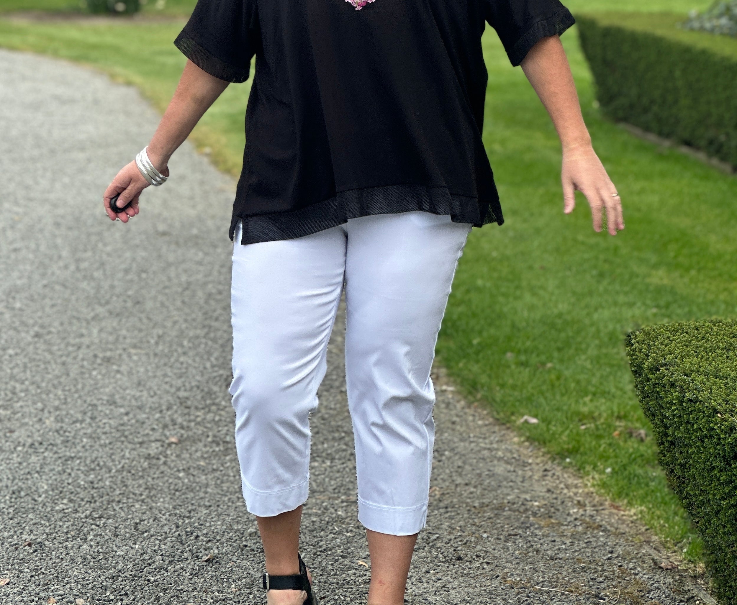 White Capri Pants