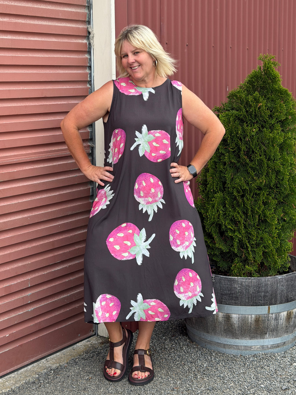 Tasmin Dress -Strawberry Fields