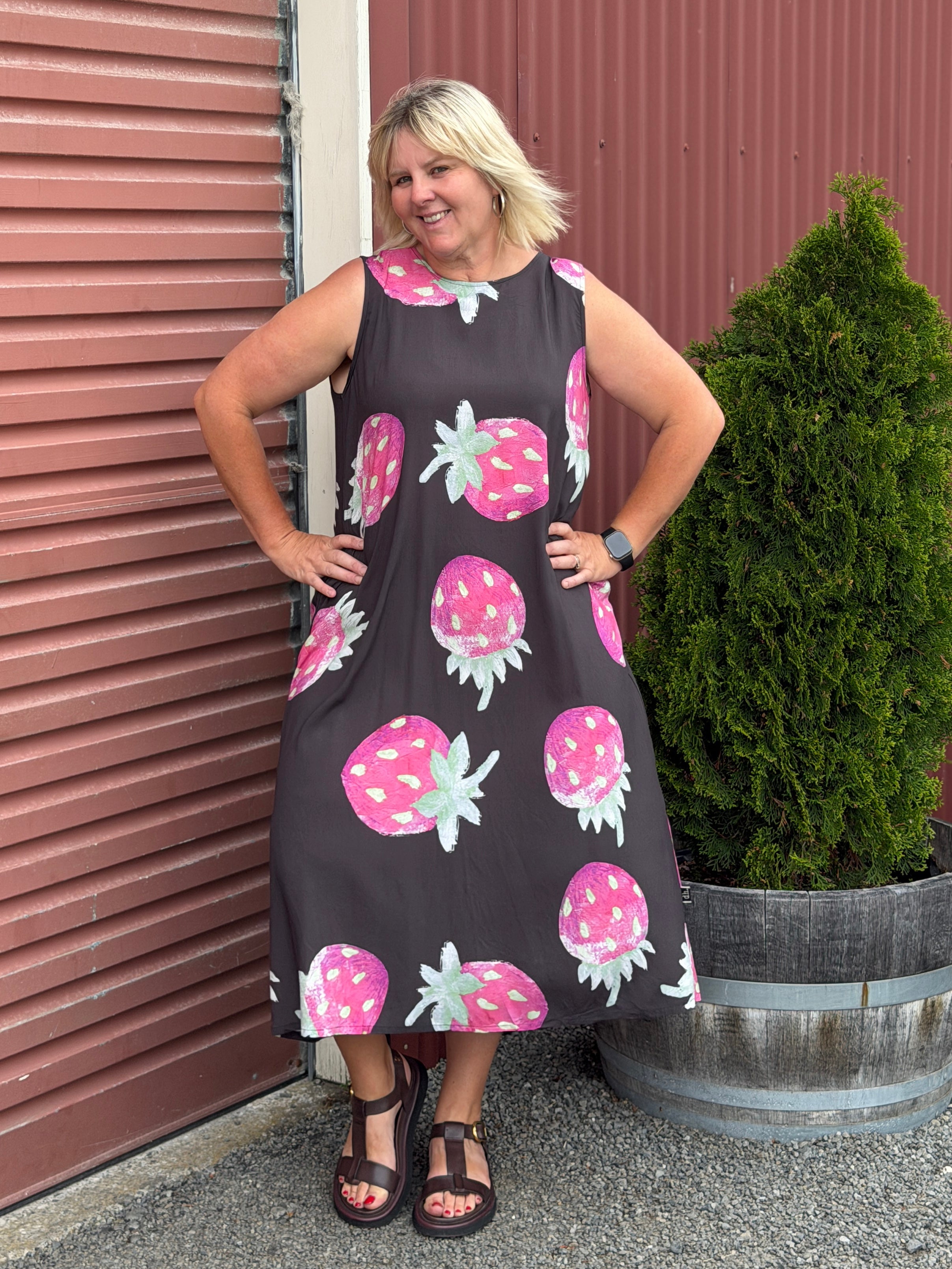 Tasmin Dress -Strawberry Fields