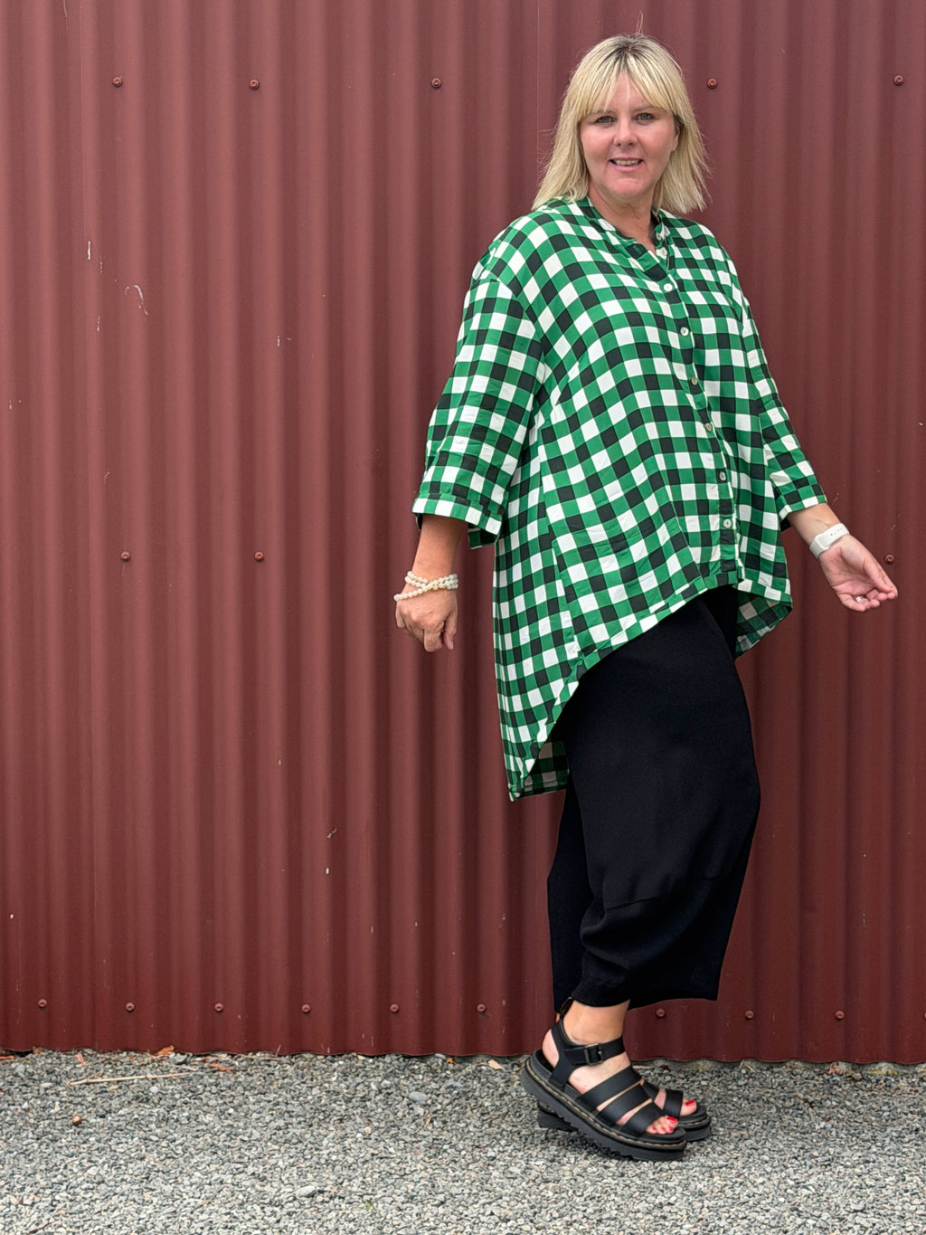 Venice Shirt - Green Check