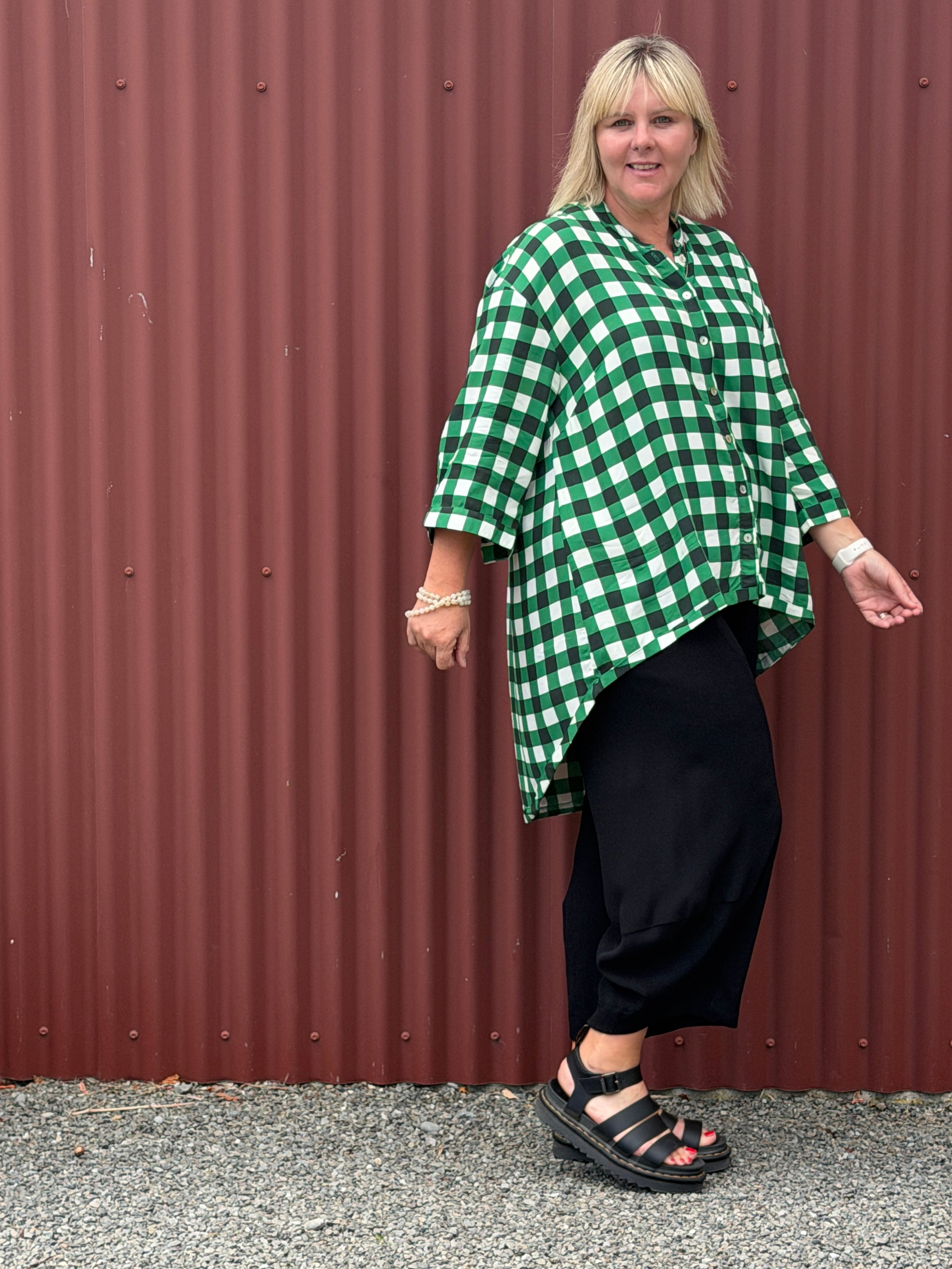 Venice Shirt - Green Check