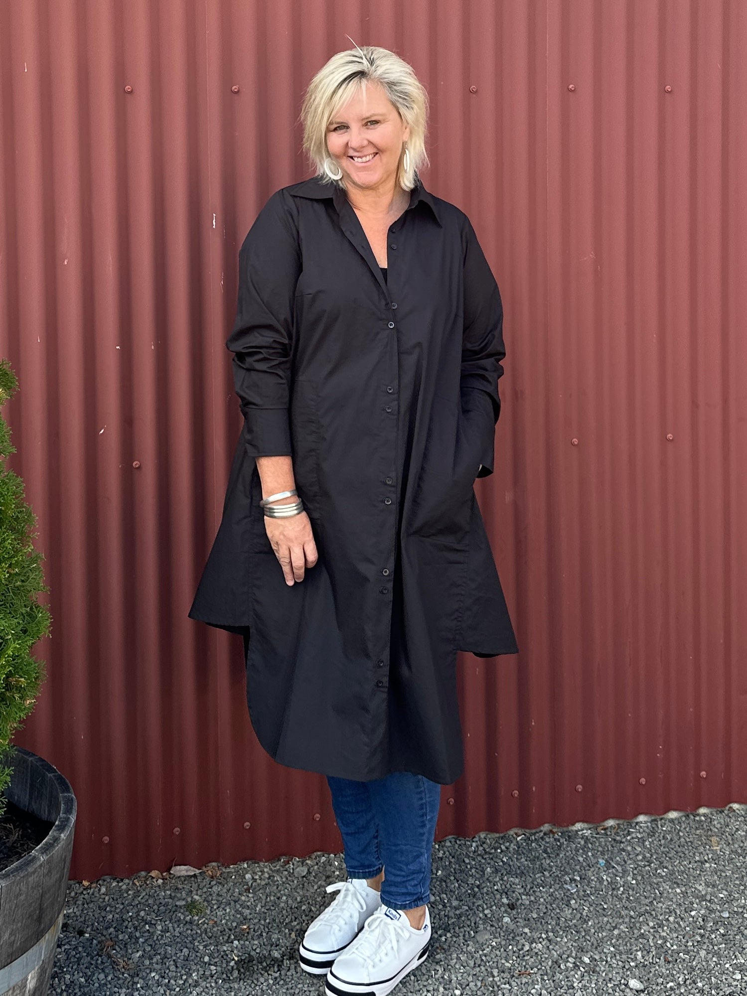 Black Gored Shirt