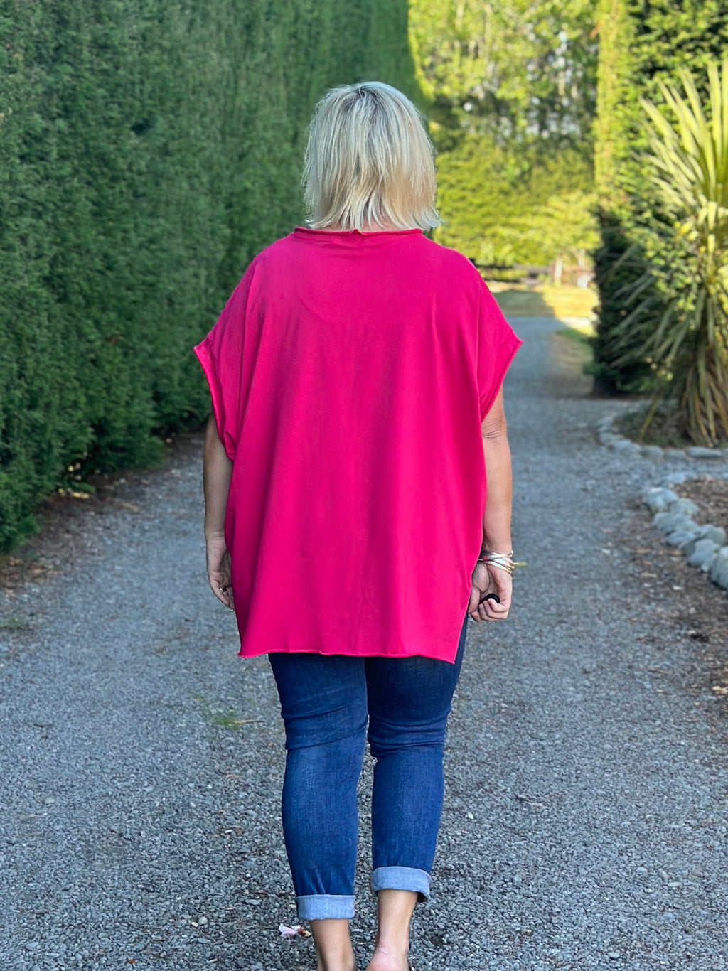 Hot Pink Kimmy Cotton Tee