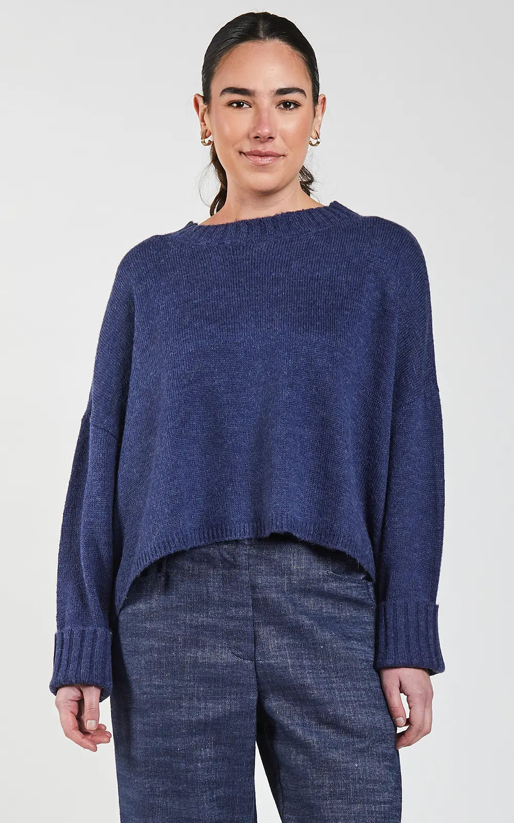 Beaucoup Oversized Sweater - Denim