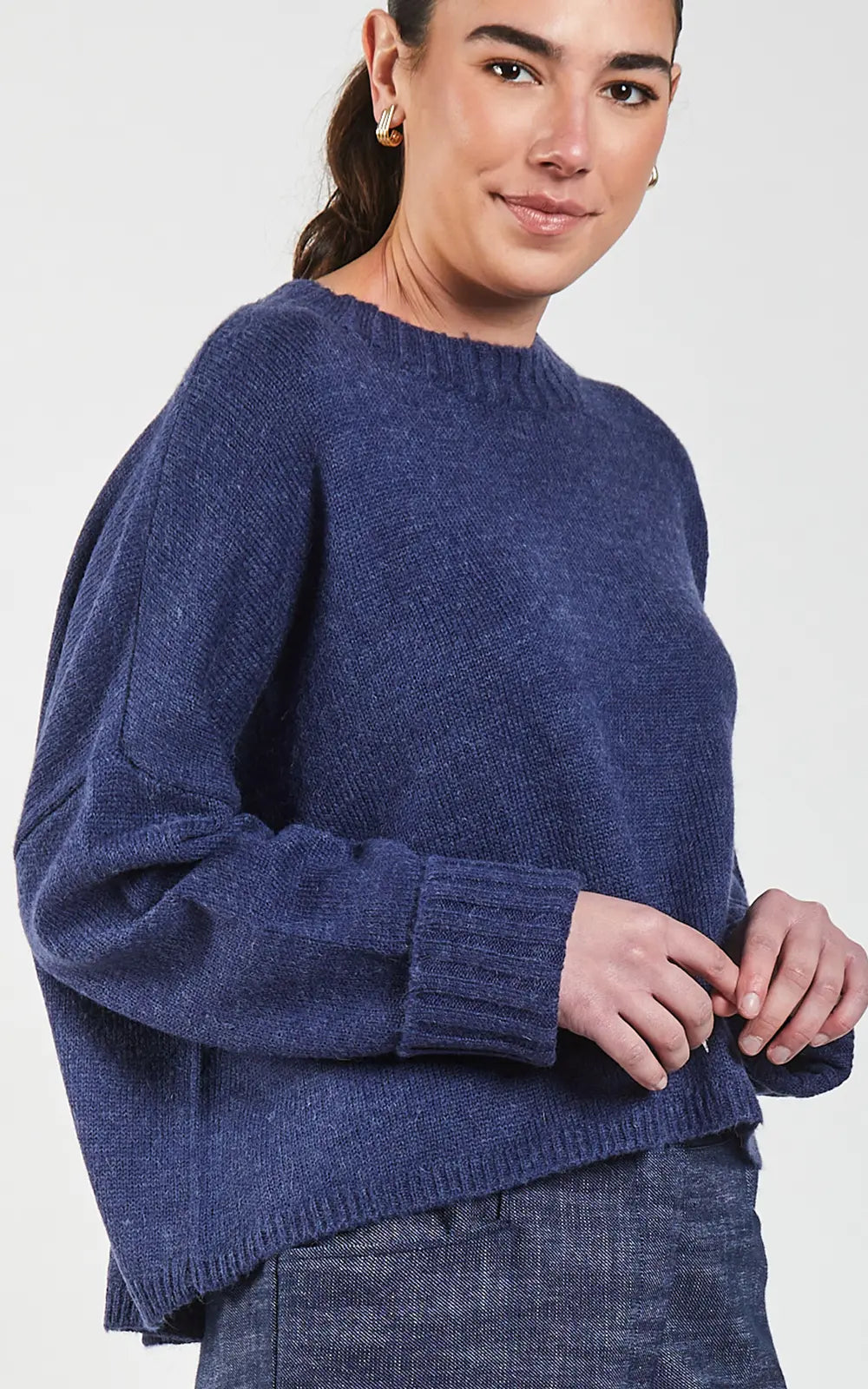 Beaucoup Oversized Sweater - Denim