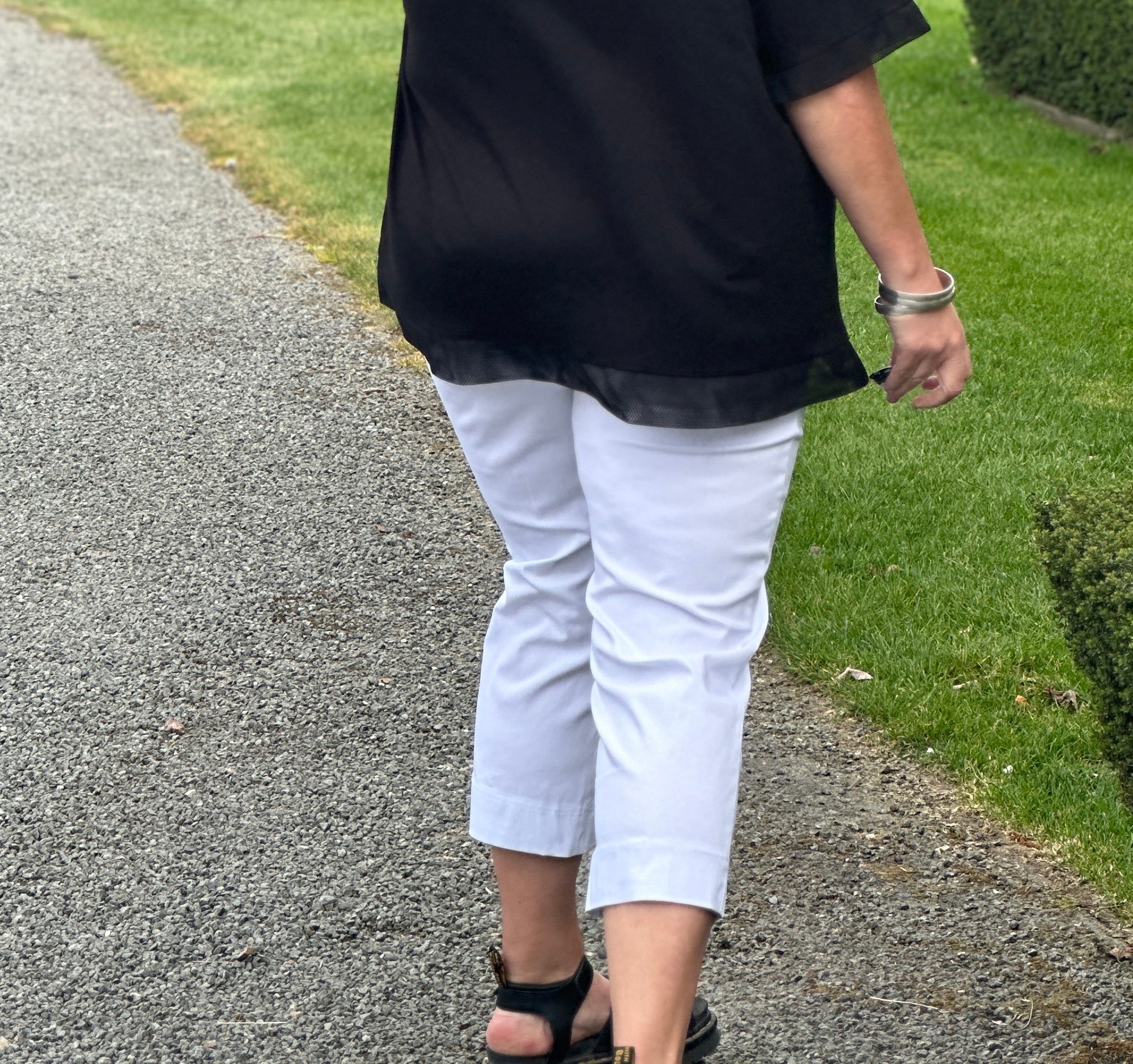 White Capri Pants