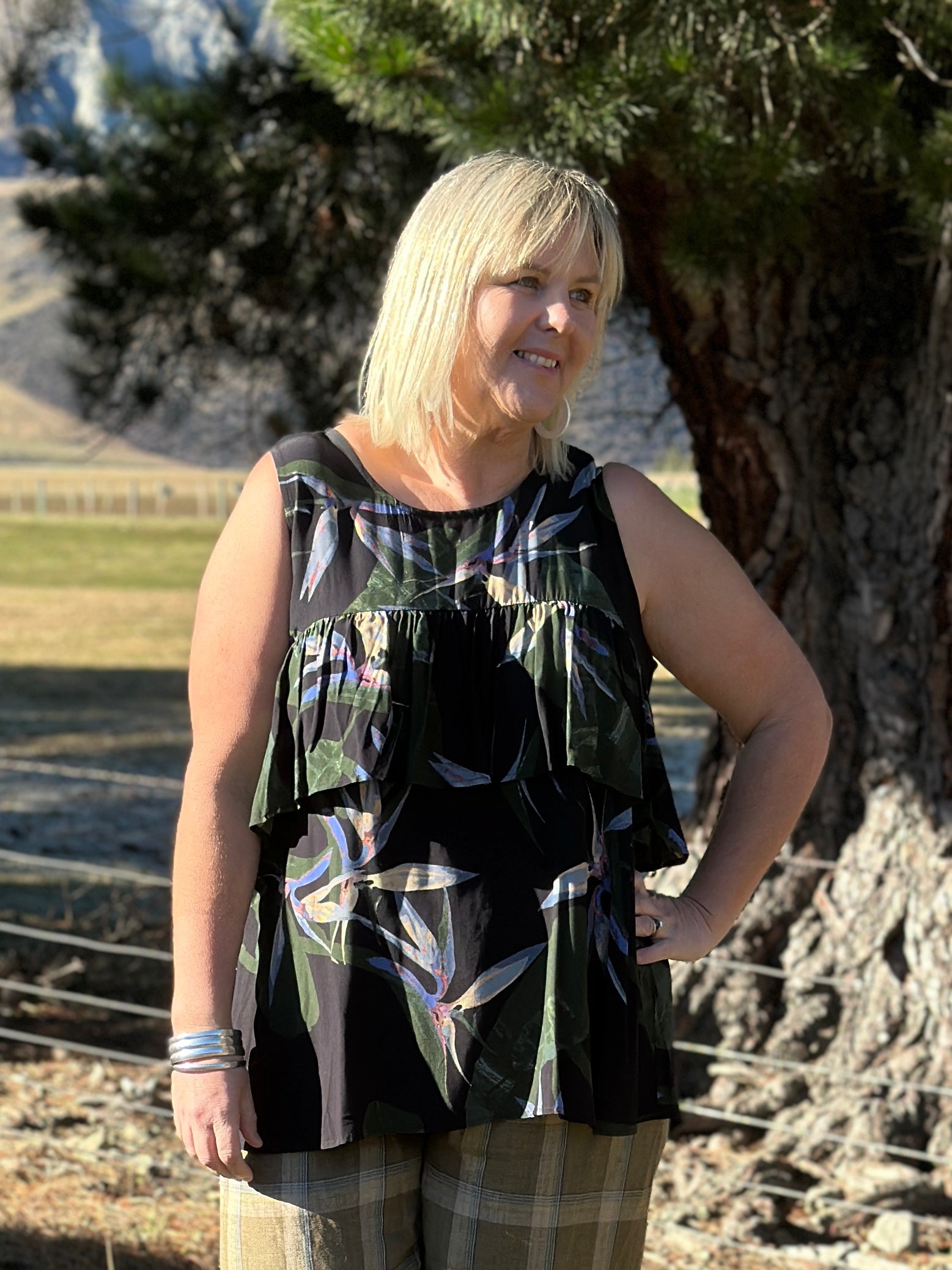 Paradise Flounce Top