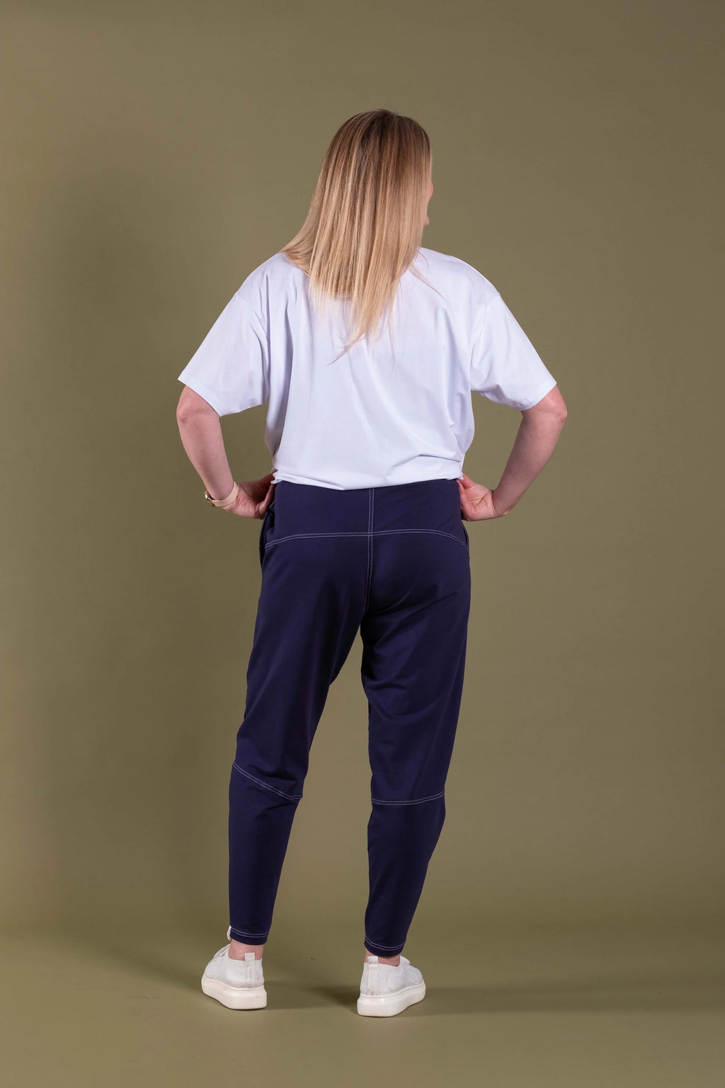 Side Pocket Pants - Navy