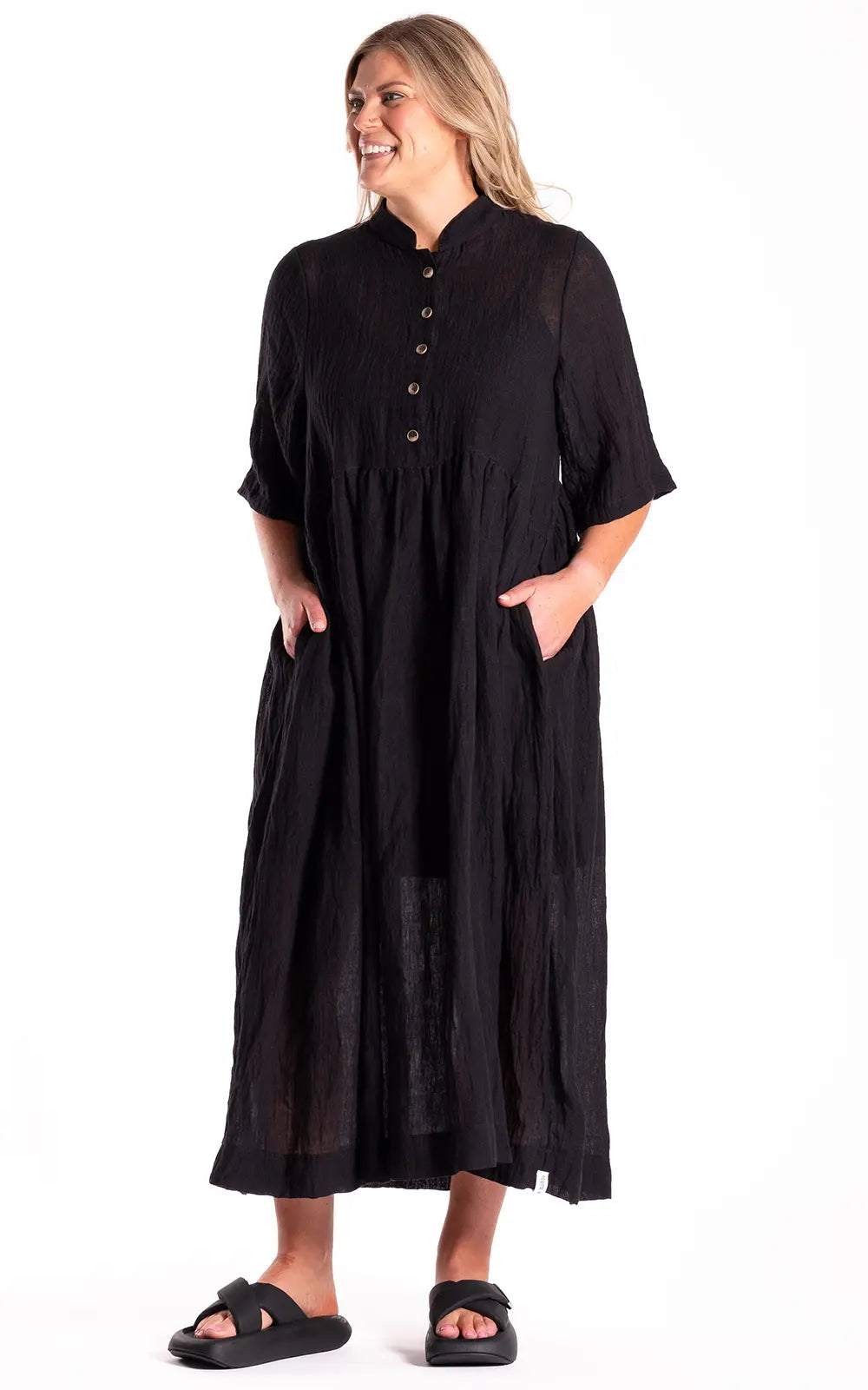 Brylee Dress - Black Flax