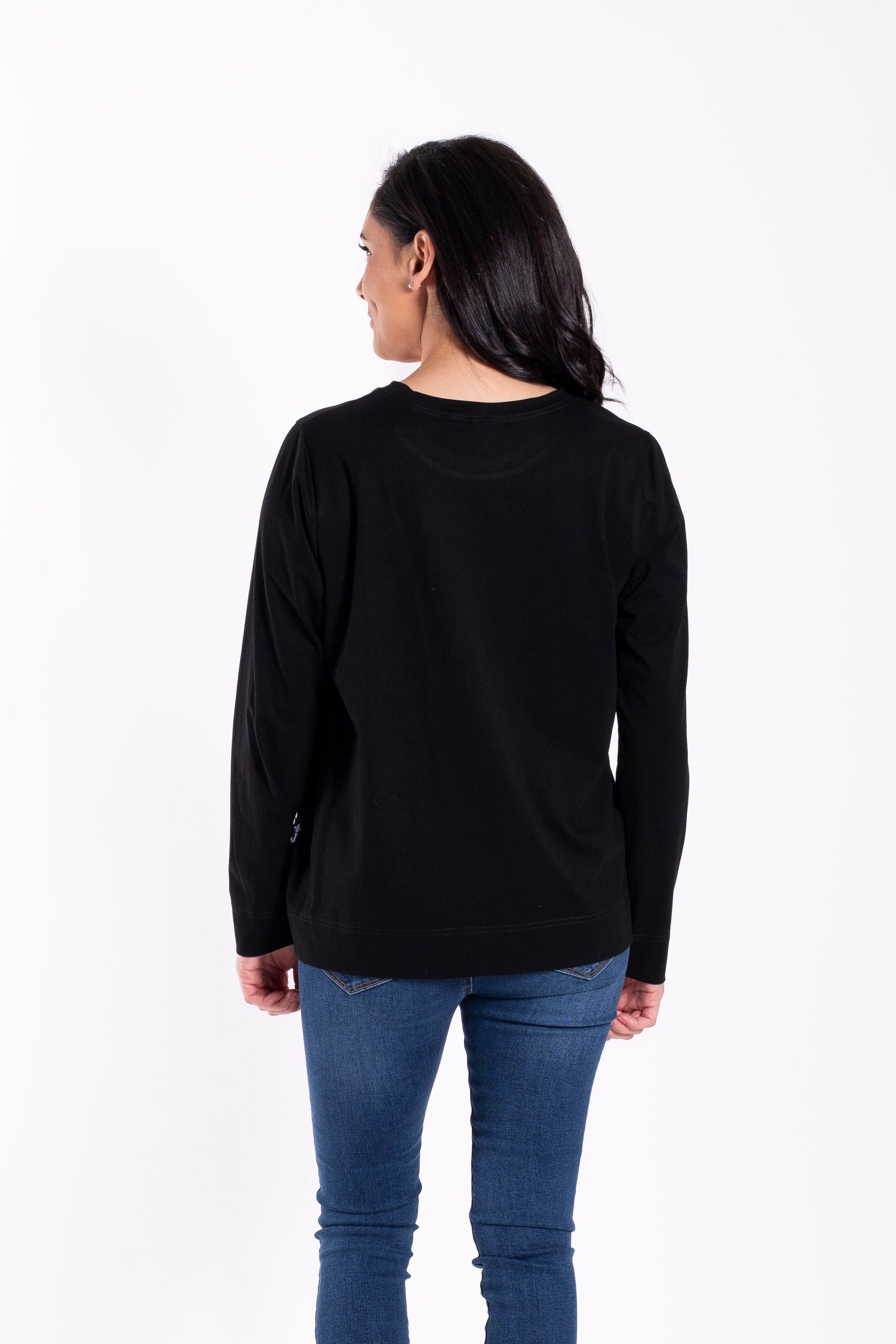 Black Long Sleeve Tee By Jellicoe