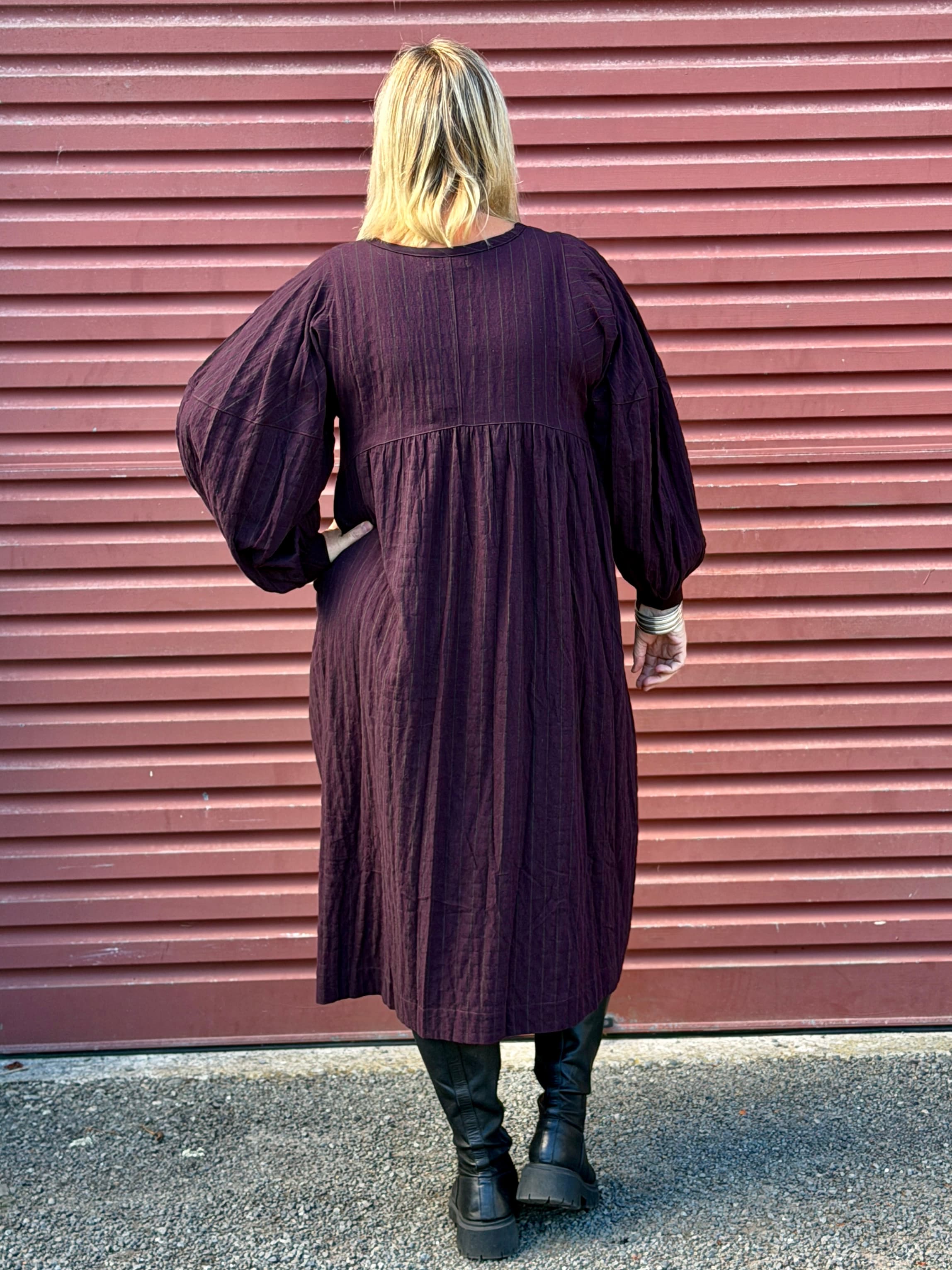 Brie Dress - Plum Line