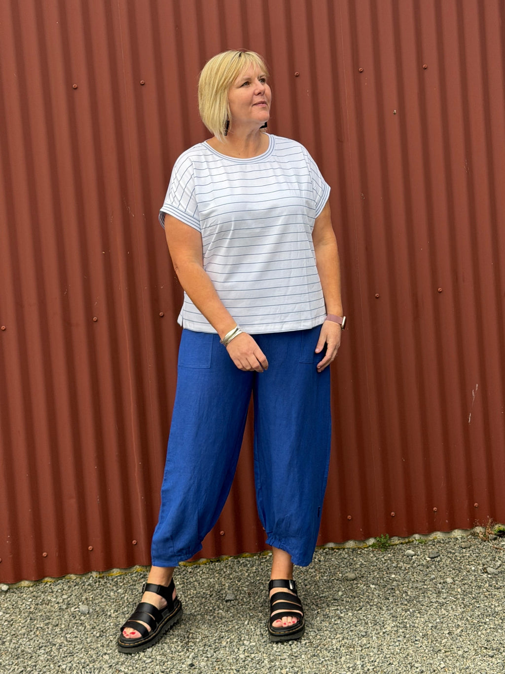 Stitch Pants | Cobalt Blue
