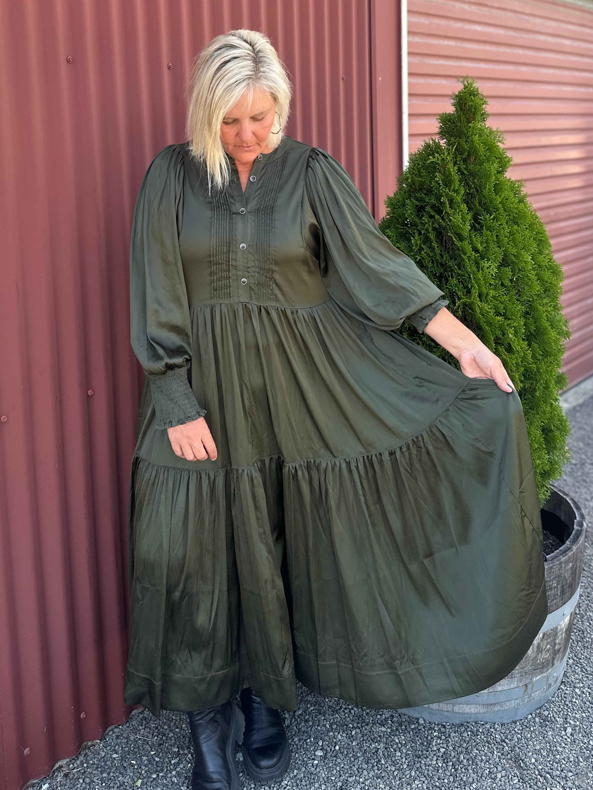 Skye Dress -Olive