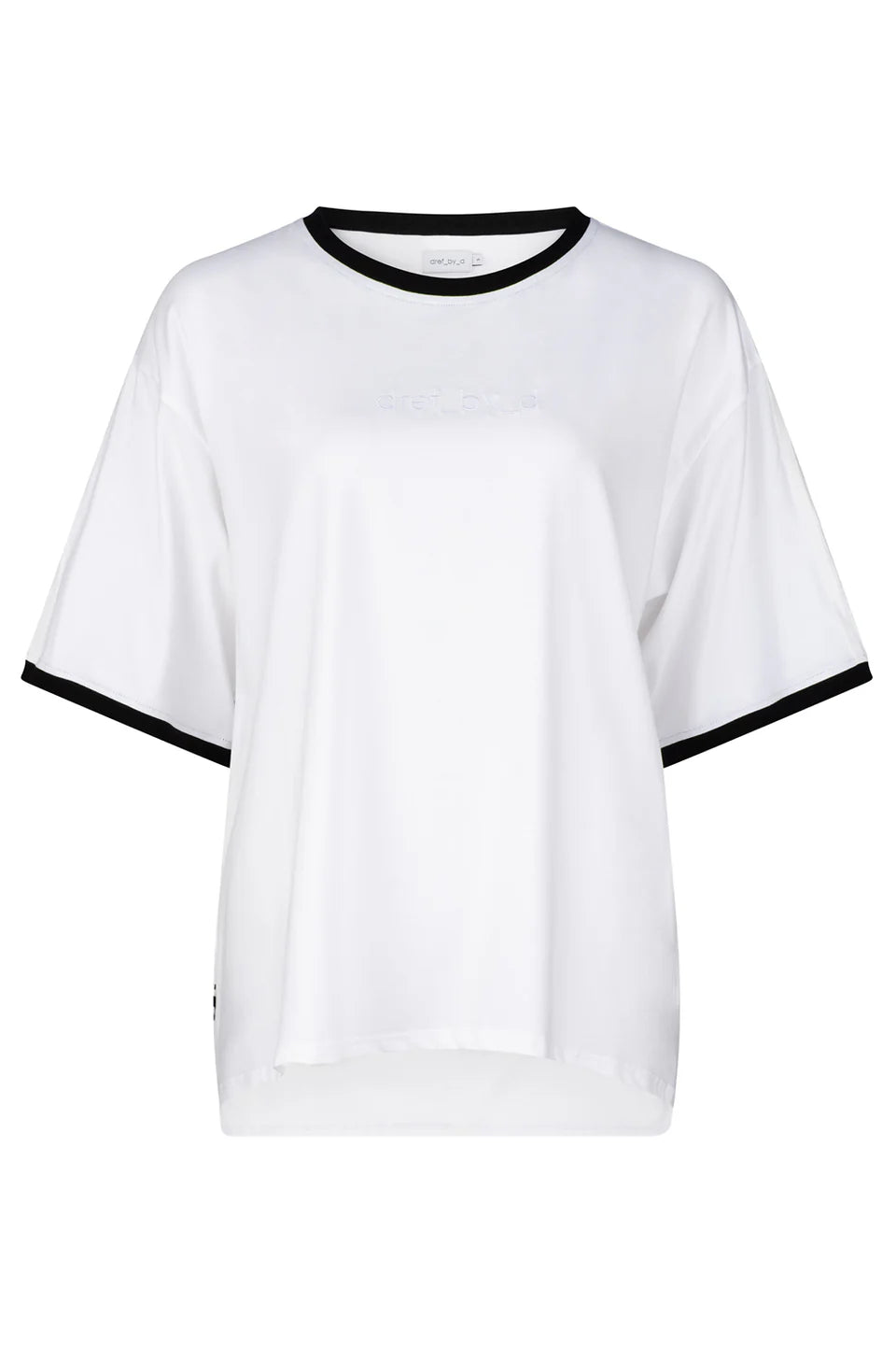 Contra Tee -Ivory/Black Trim