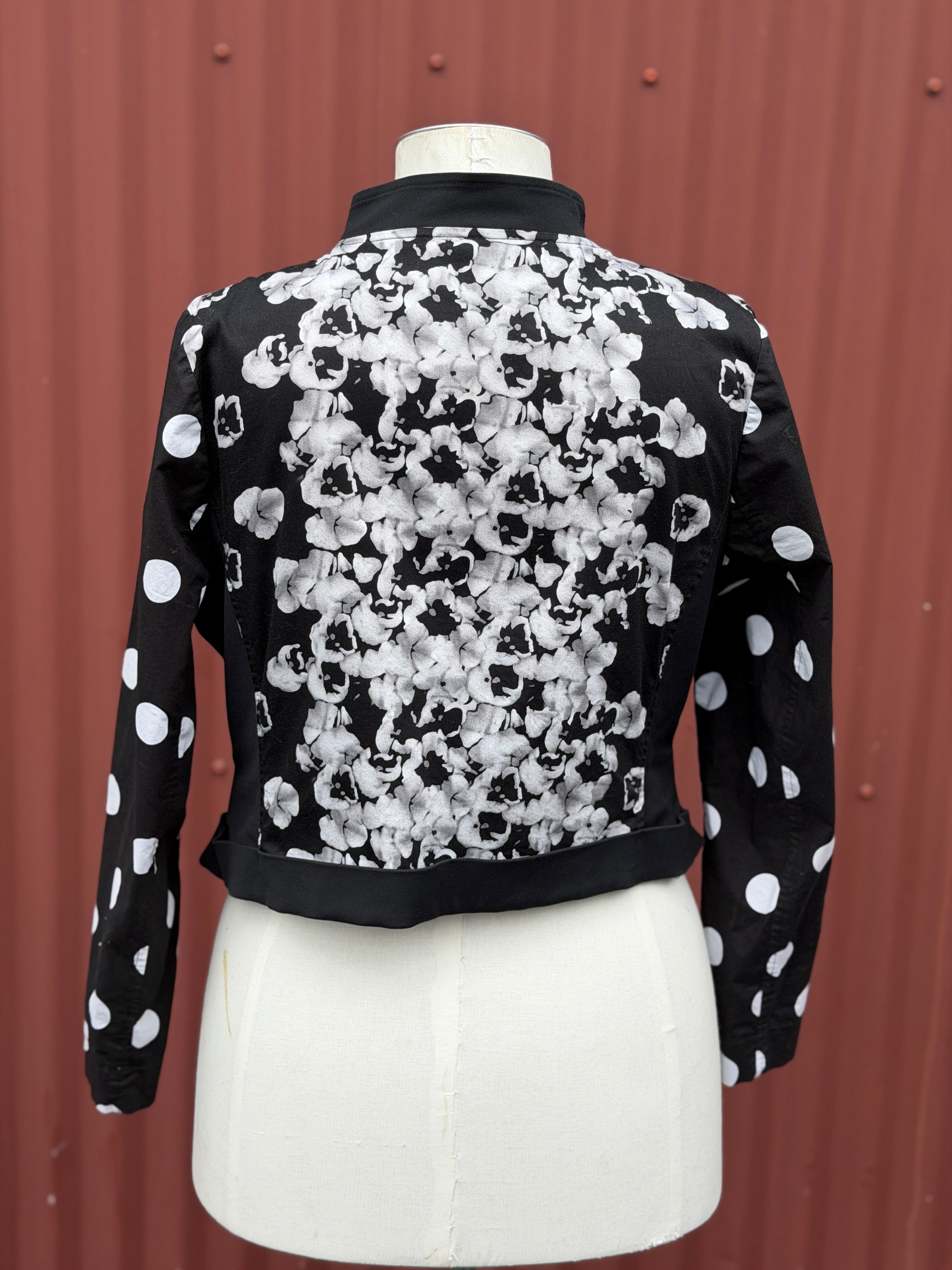 Obi Black and White Jacket -Size 14