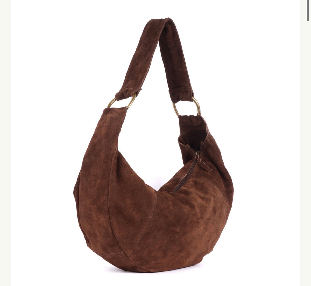 CYNTHIA suede Chocolate Bag