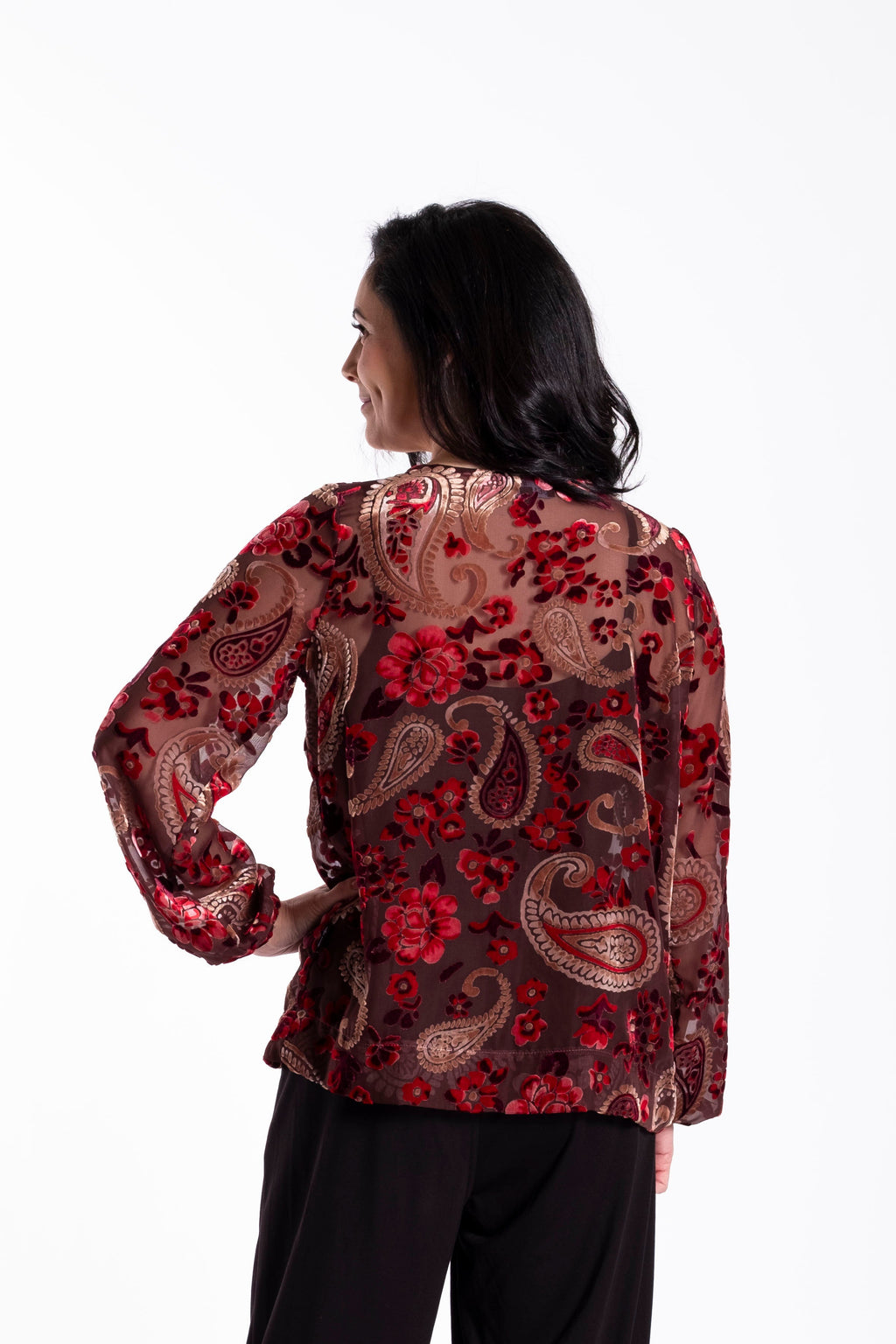 Lattice Top Velvet Bloom