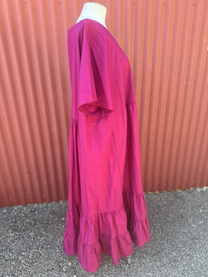 LALA - Plum Tiered Dress