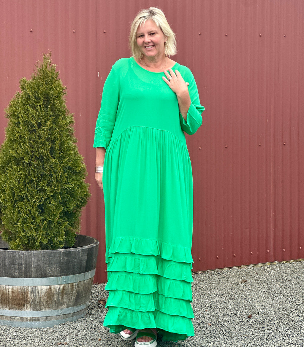 Borderline Dress - Green