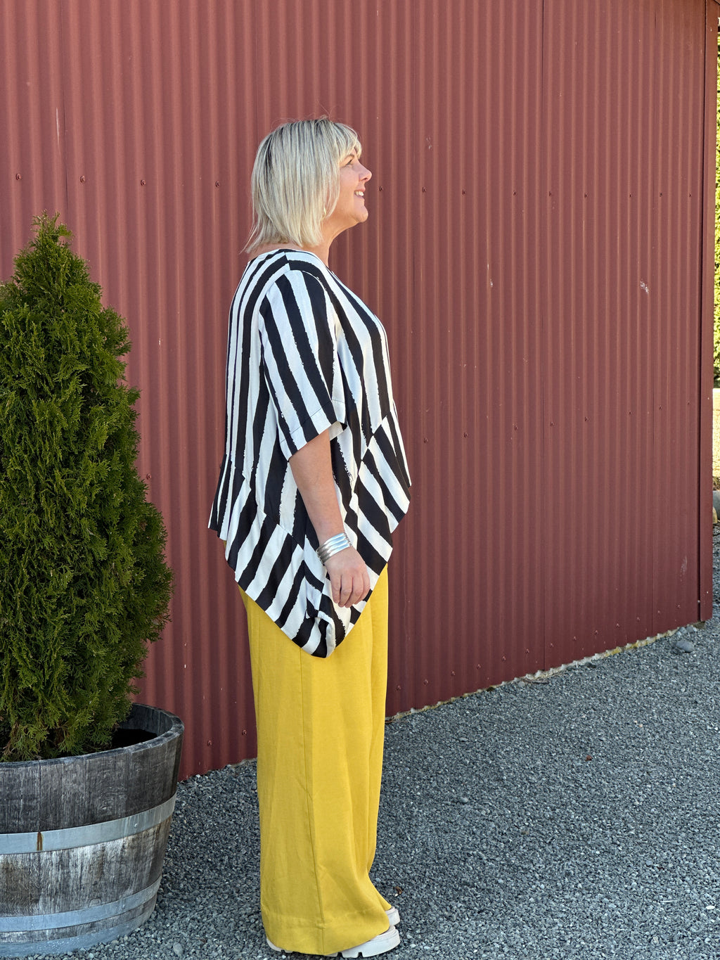 Painterly Drape Top