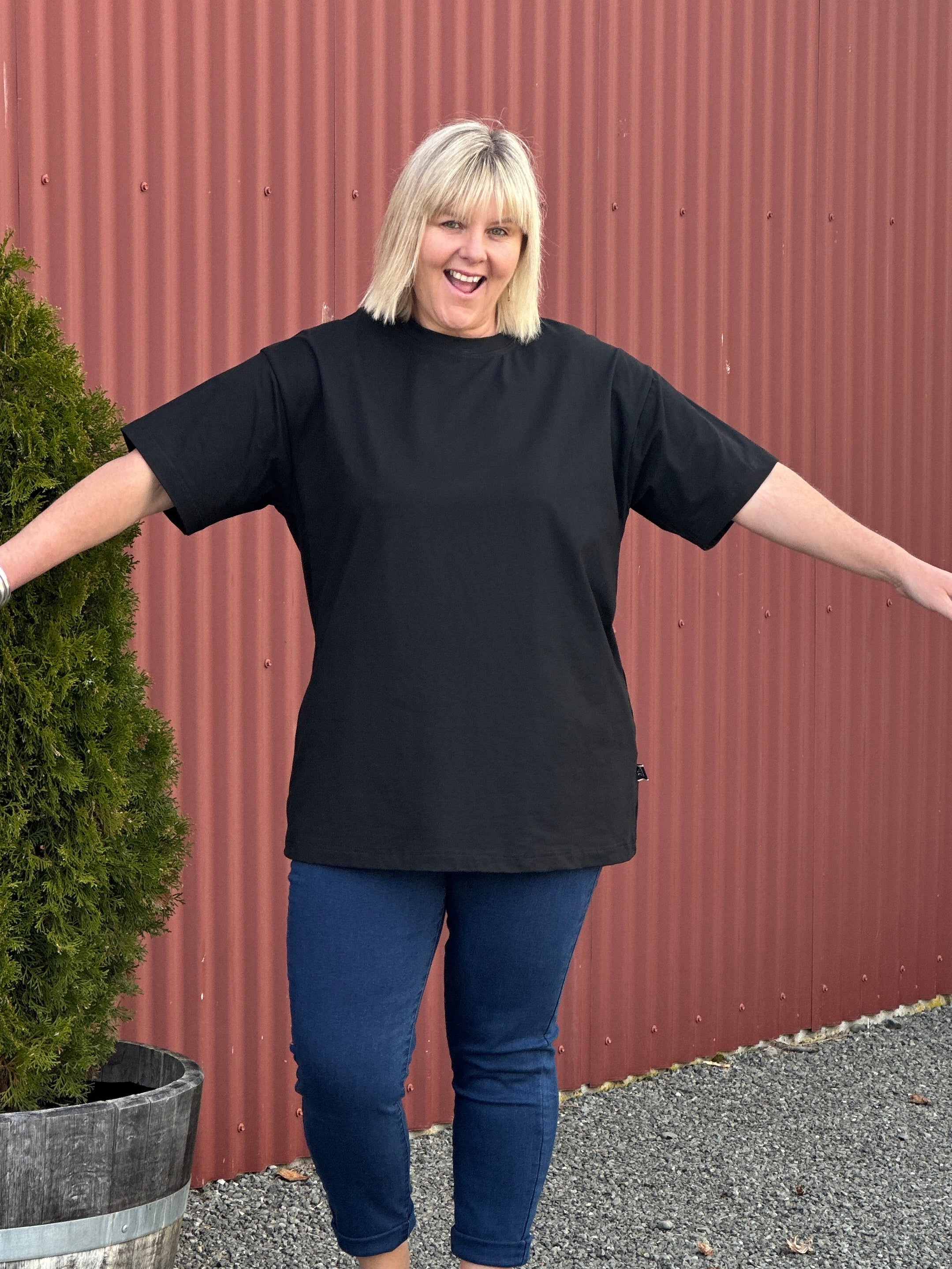 Oversized Box Tee - Black