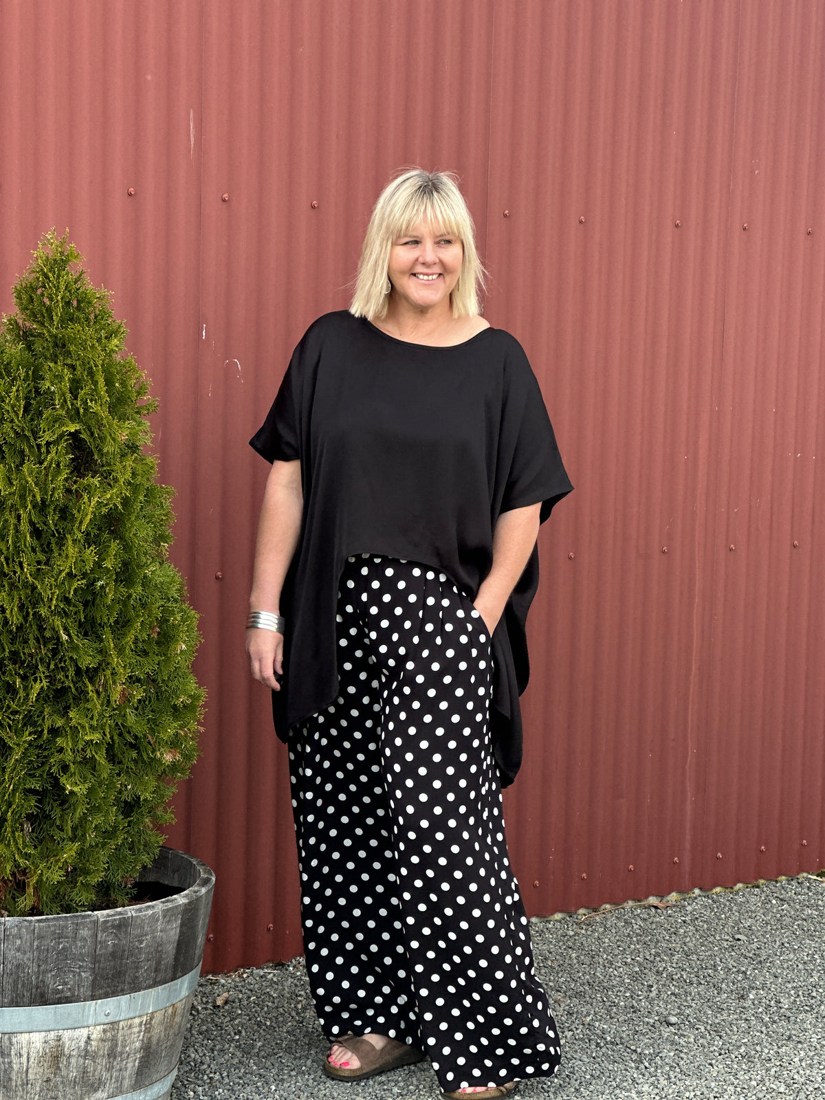 CURVE TOP - Black