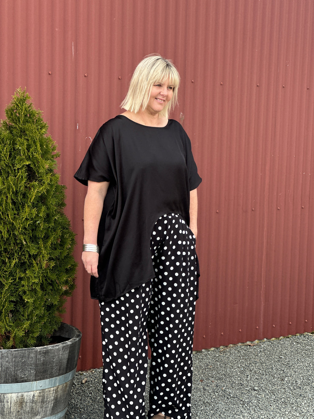 CURVE TOP - Black