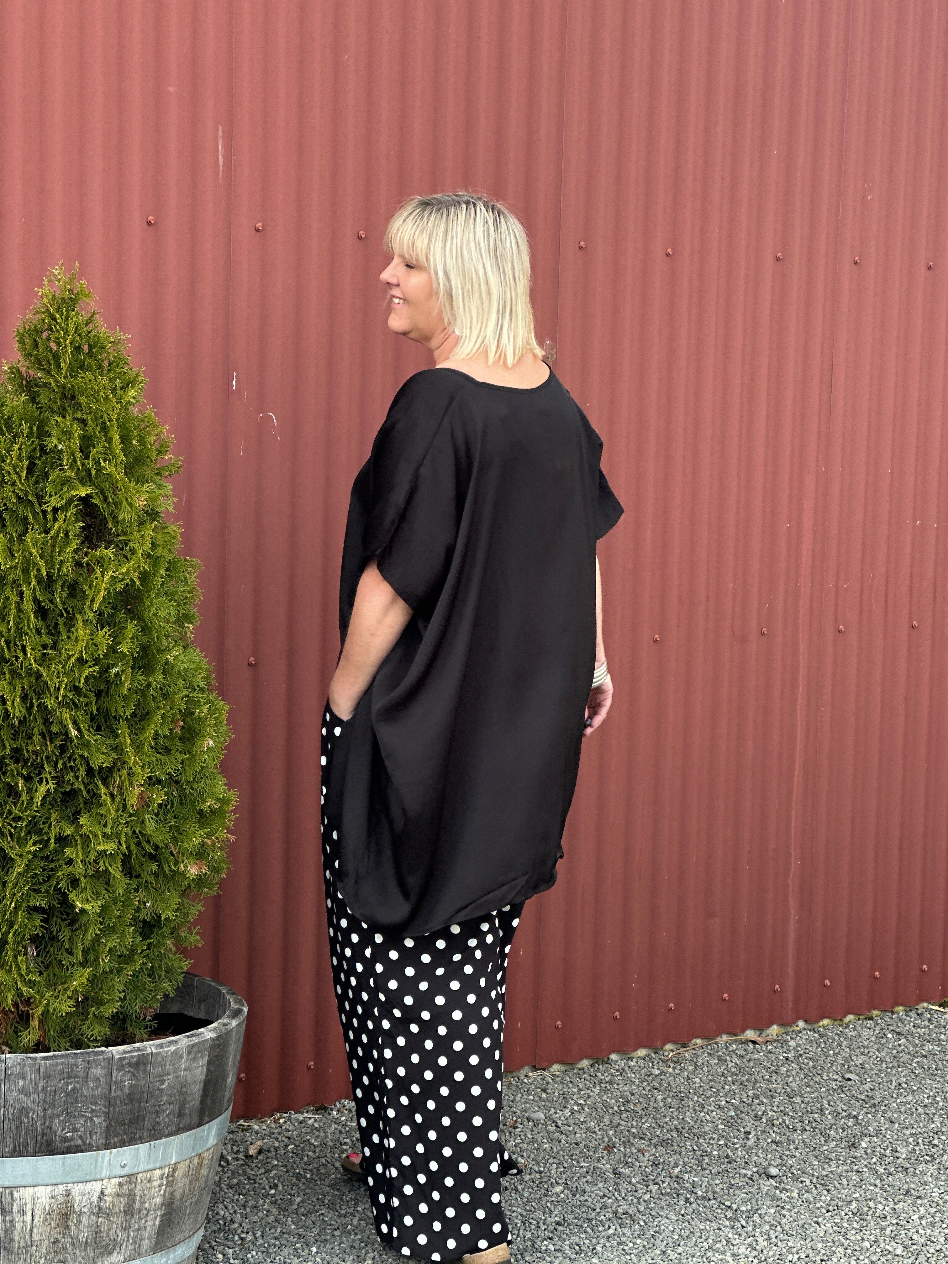 CURVE TOP - Black