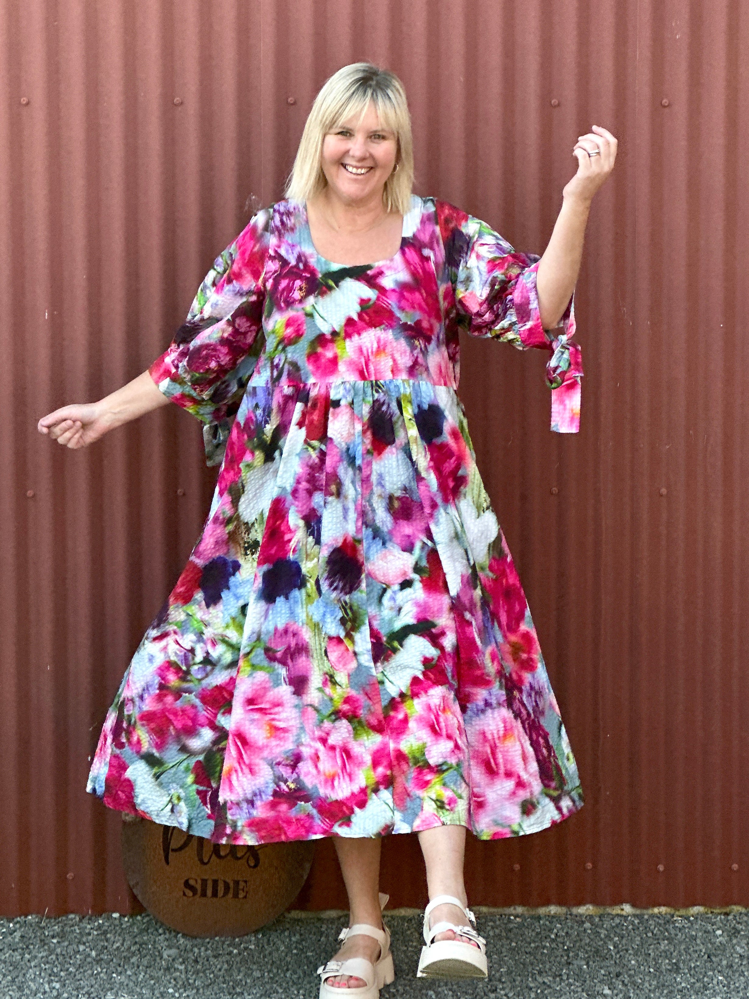 Ciara Dress - Bouquet Print