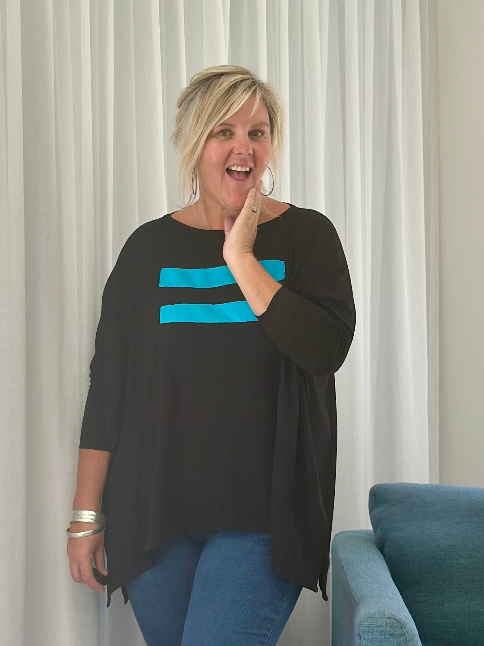 Tasman Tee  - Insert Teal
