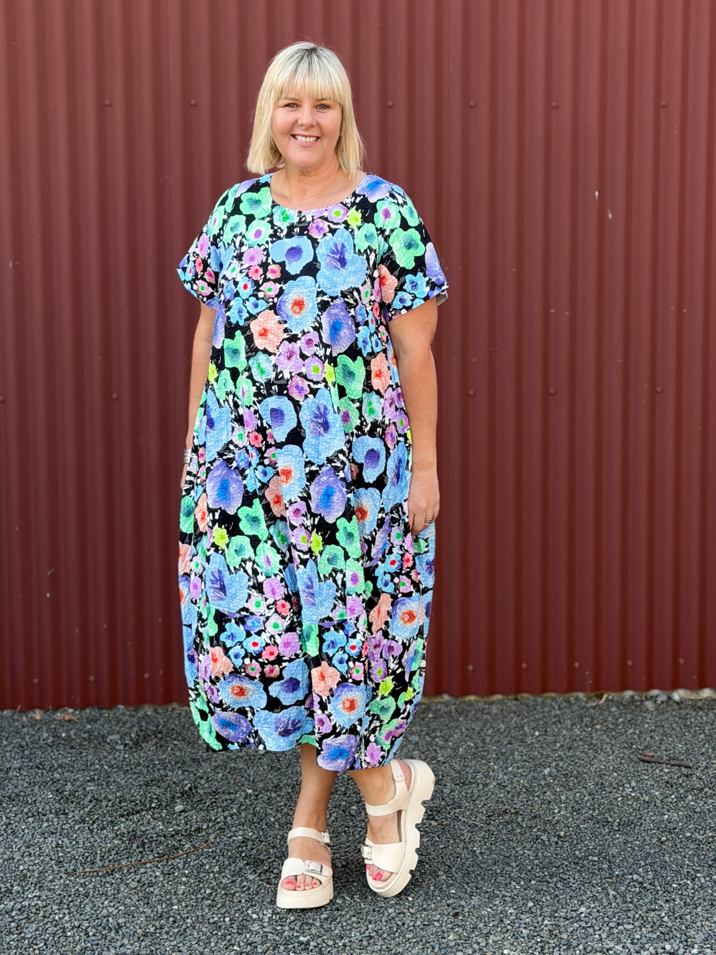 Elsey Dress - POP Water Colours