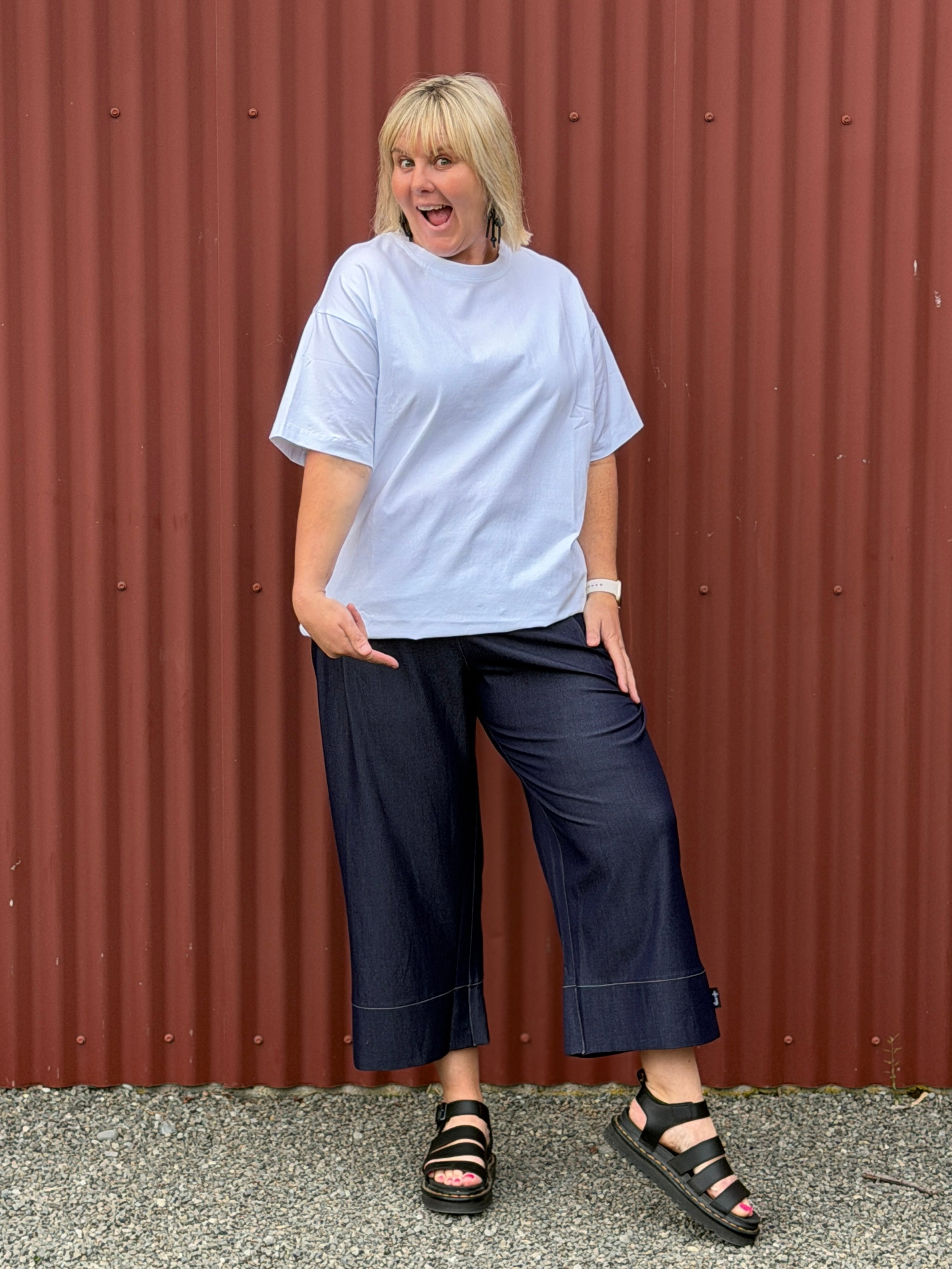 Capri Pants -Soft Denim