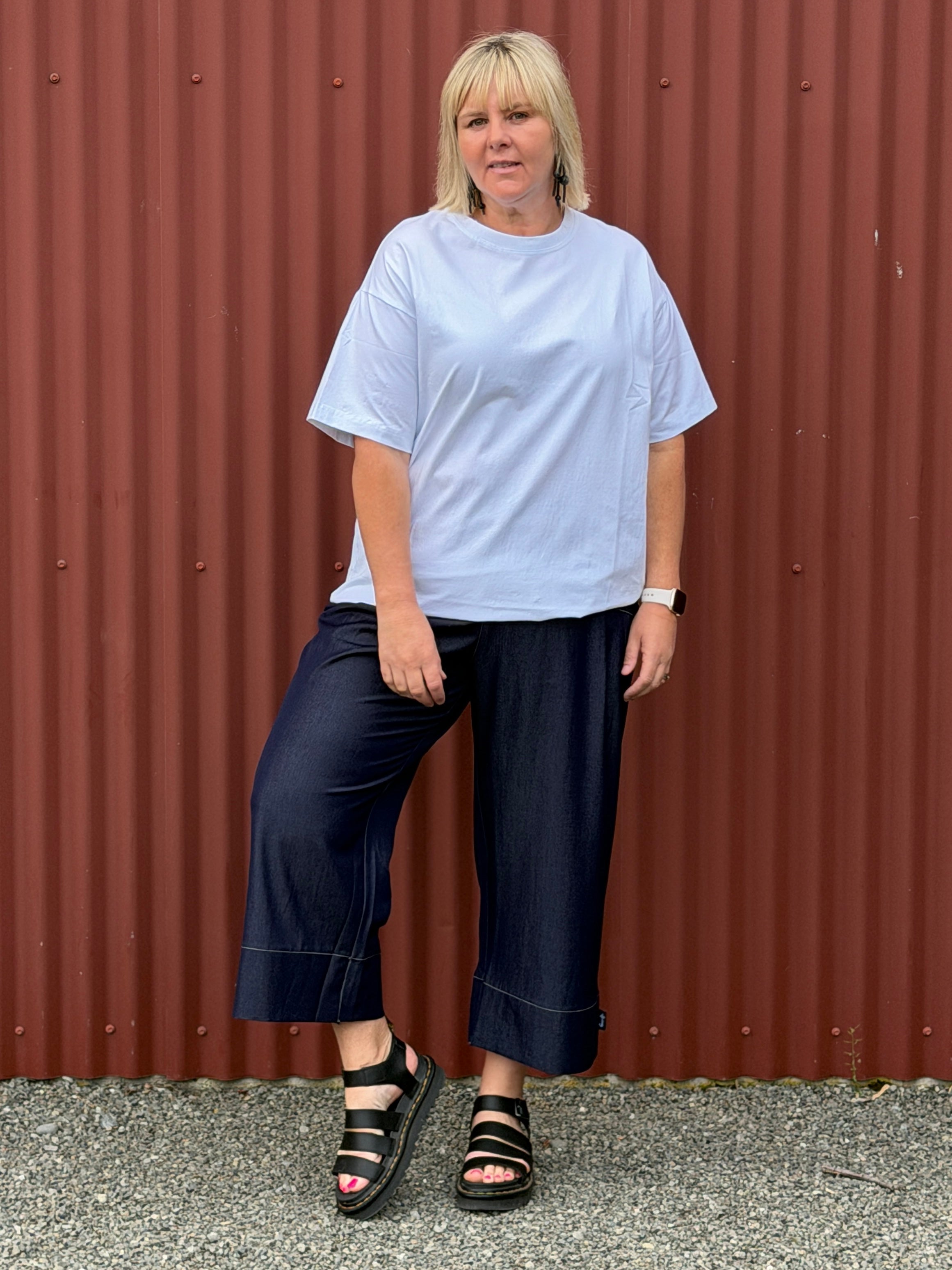 Capri Pants -Soft Denim