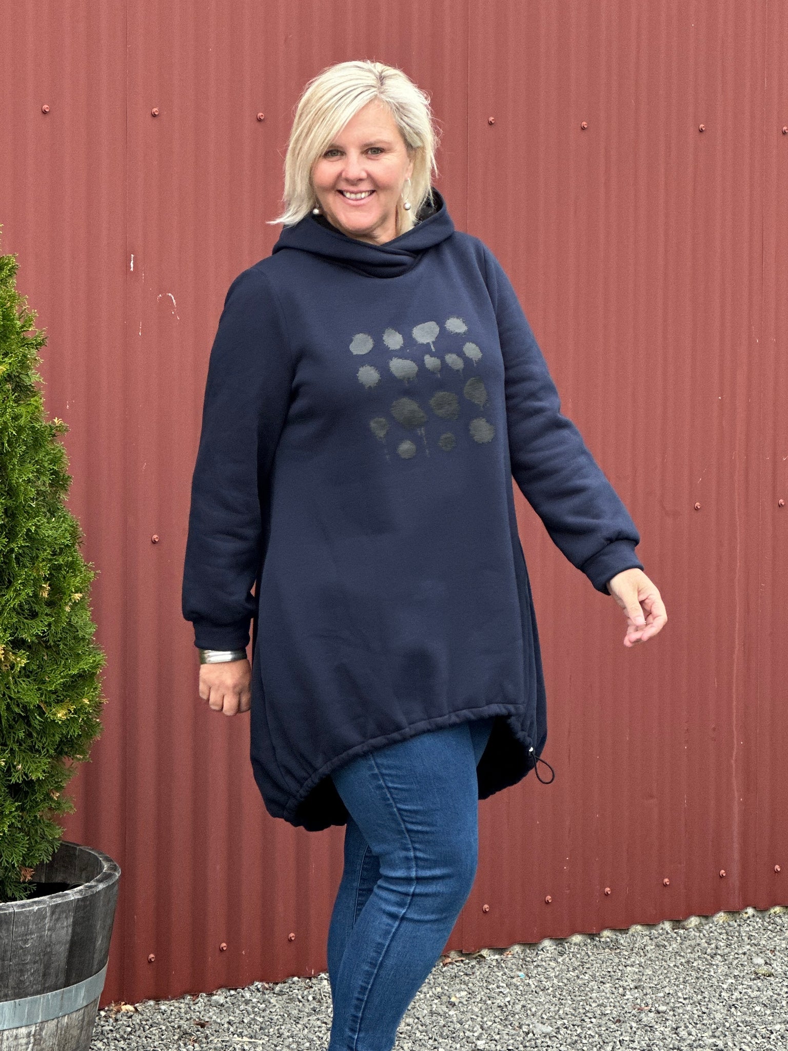 Fuzzbuster Harper Hoodie - Navy
