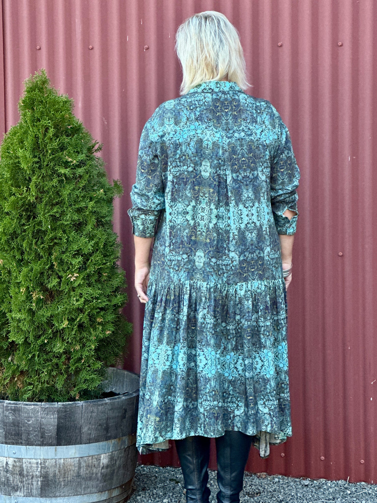 Empire Shirt Dress - Fragments