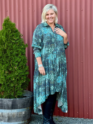 Empire Shirt Dress - Fragments