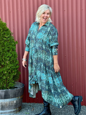 Empire Shirt Dress - Fragments