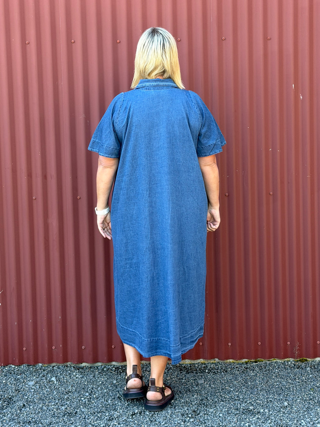 Chore Dress - Blue