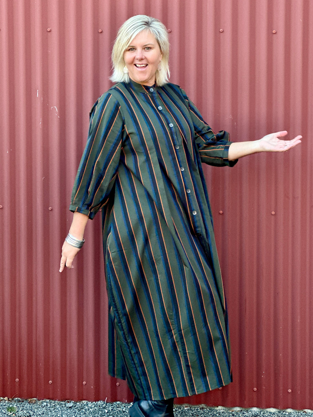 Desire Dress -Casie Stripe