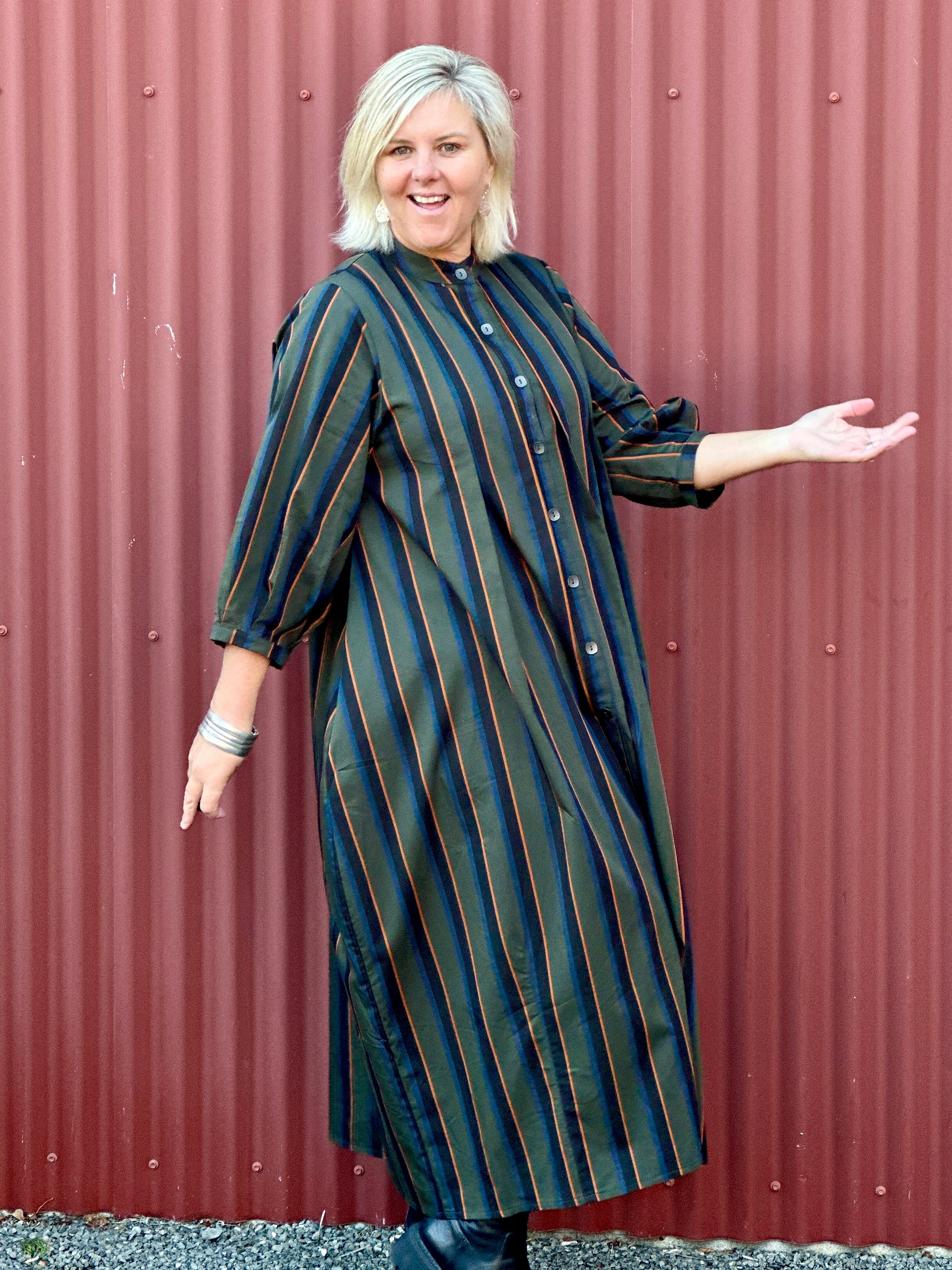 Desire Dress -Casie Stripe