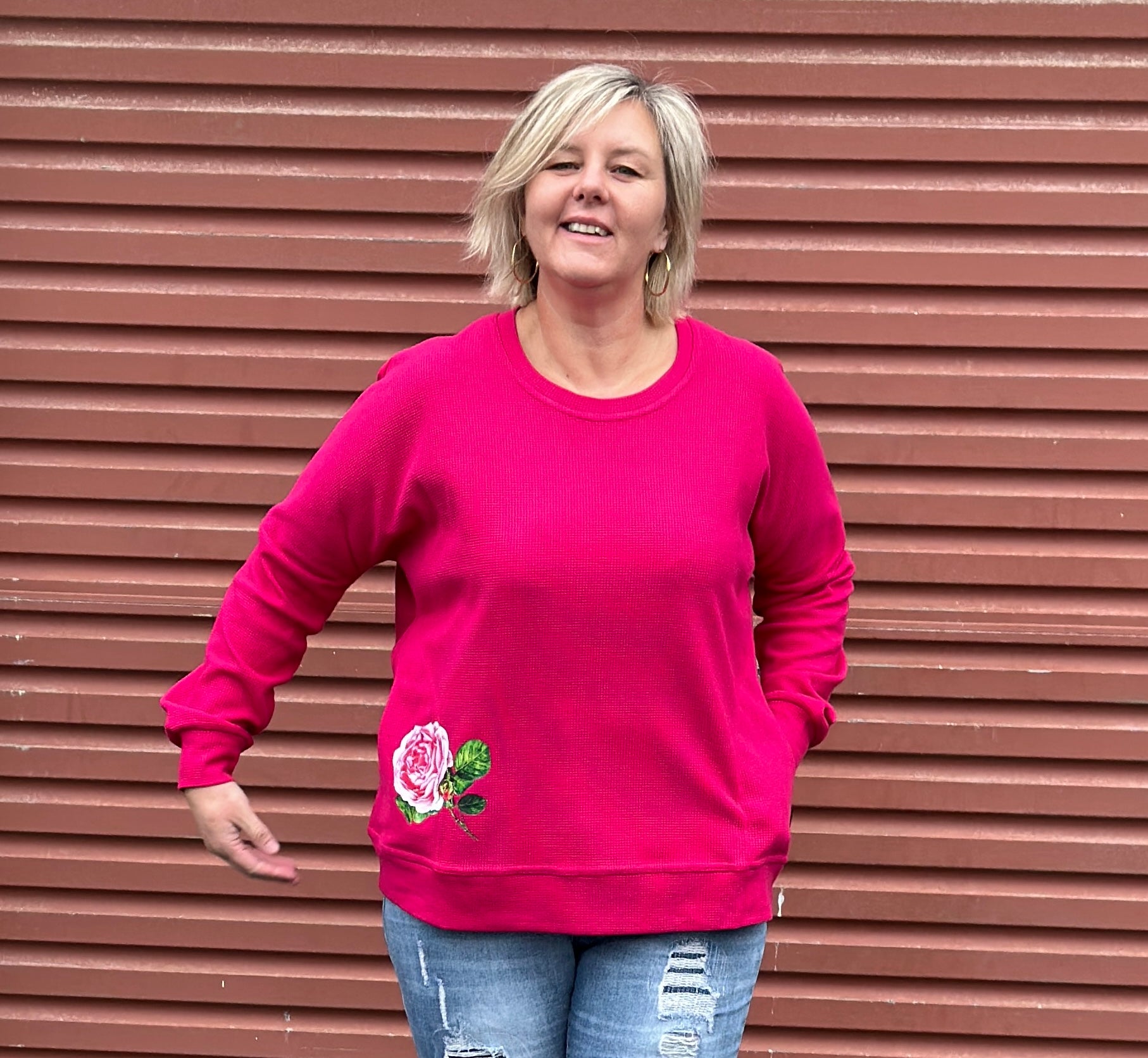 ! A Rose Tinted Sweatshirt