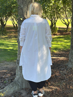 White Gored Shirt